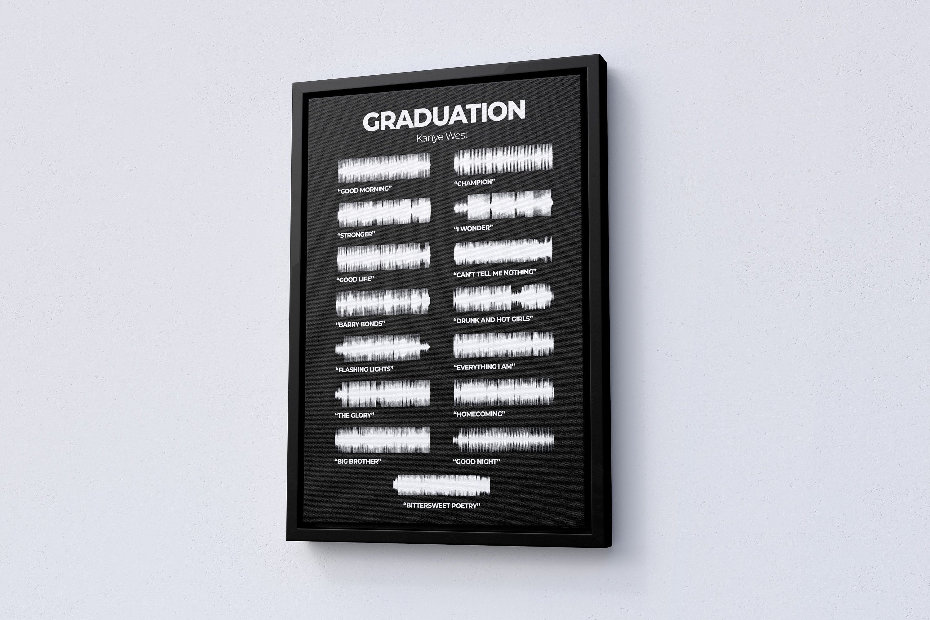 Kanye West Graduation Album Voice Canvas Print