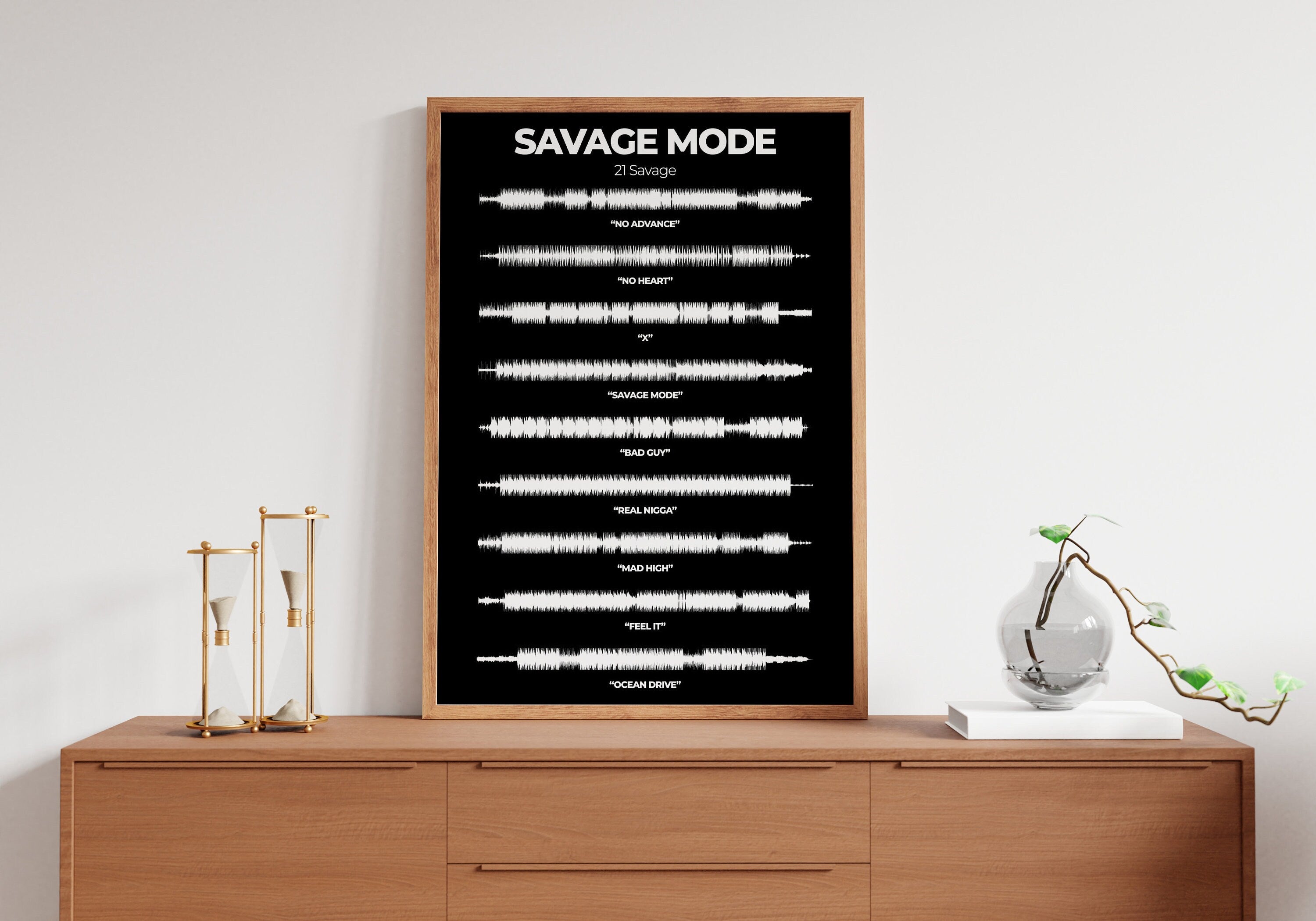 21 Savage Mode Album Canvas Poster