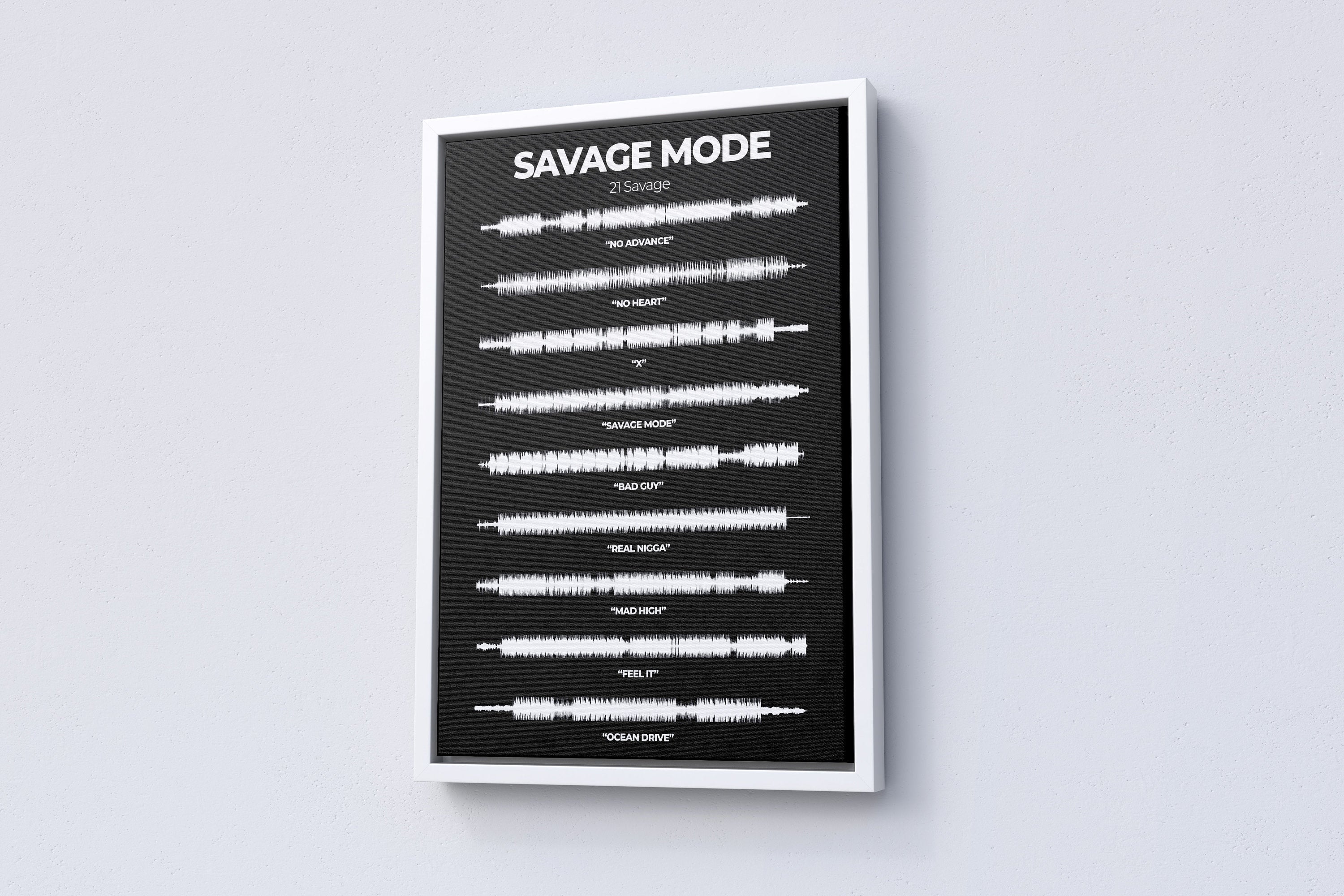 21 Savage Mode Album Canvas Poster