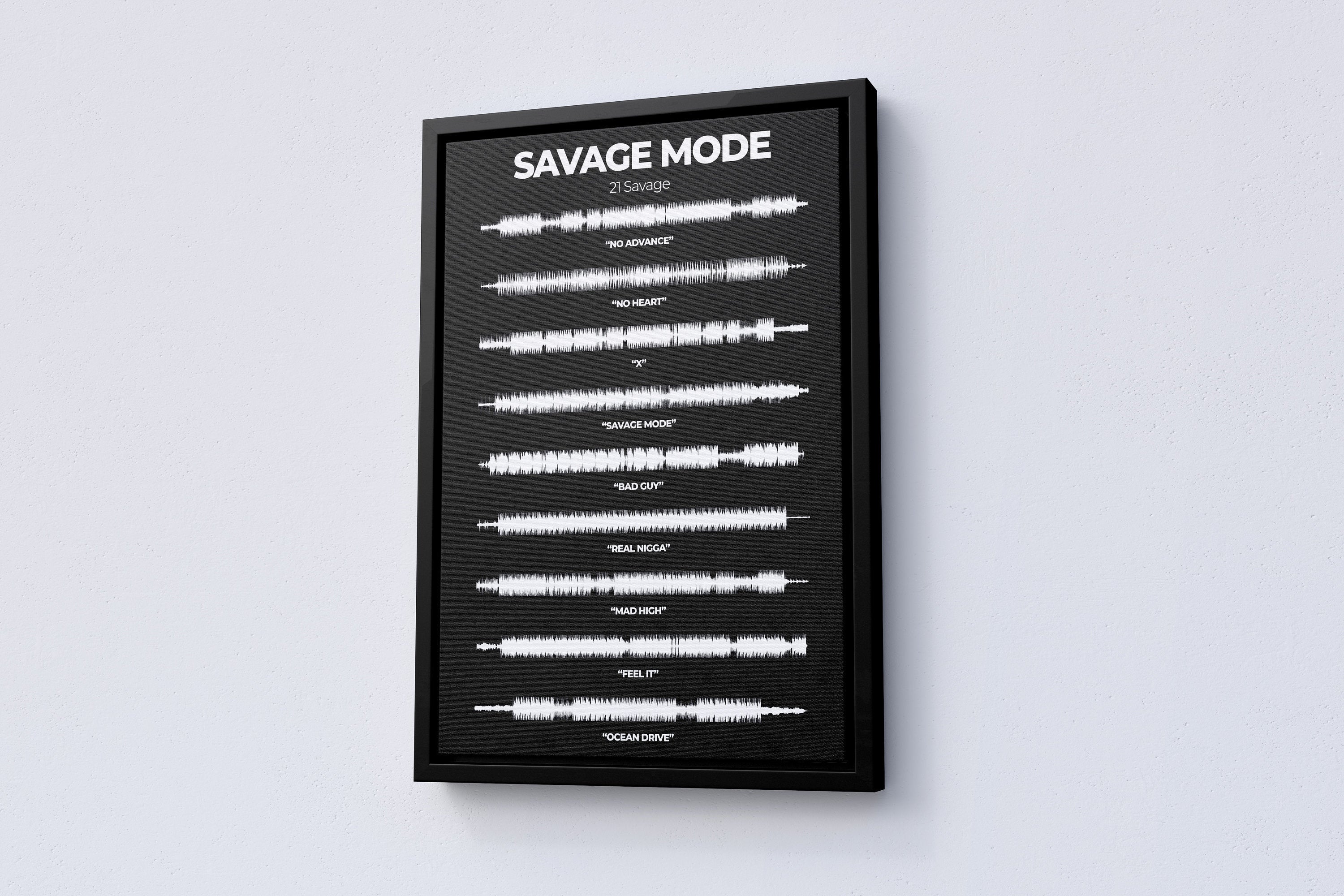 21 Savage Mode Album Canvas Poster