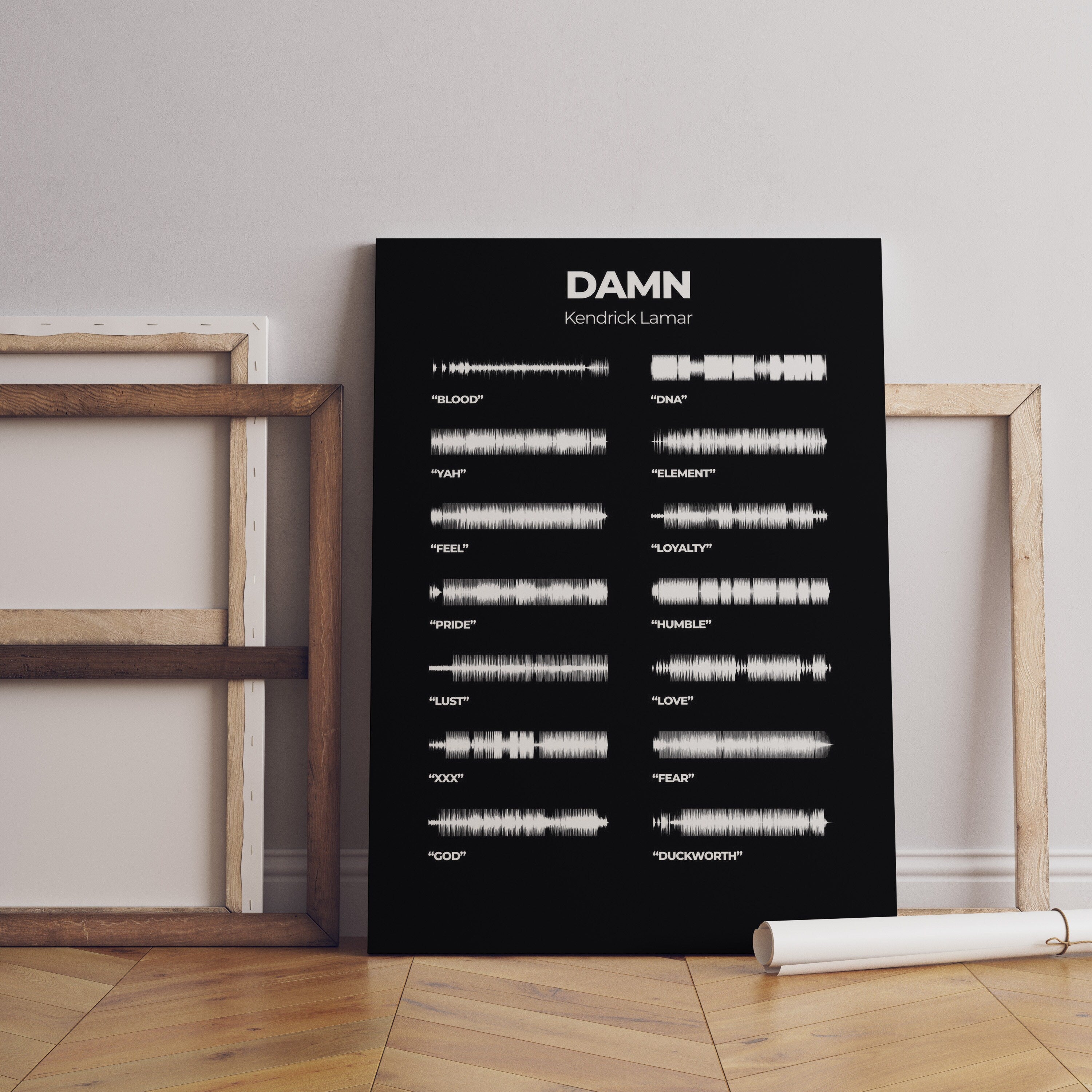 Kendrick Lamar DAMN Album Canvas Poster