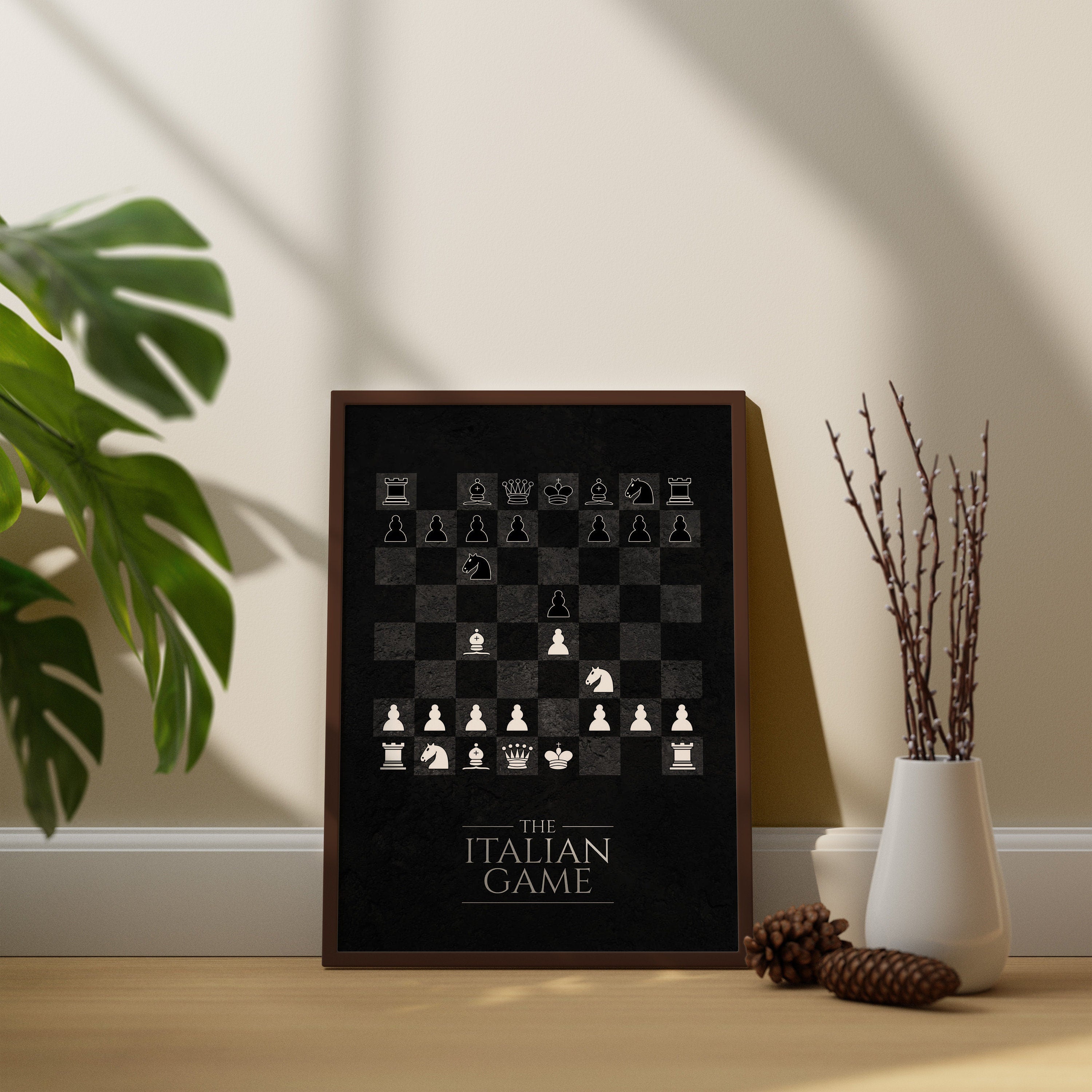 Chess Blueprint Canvas Poster