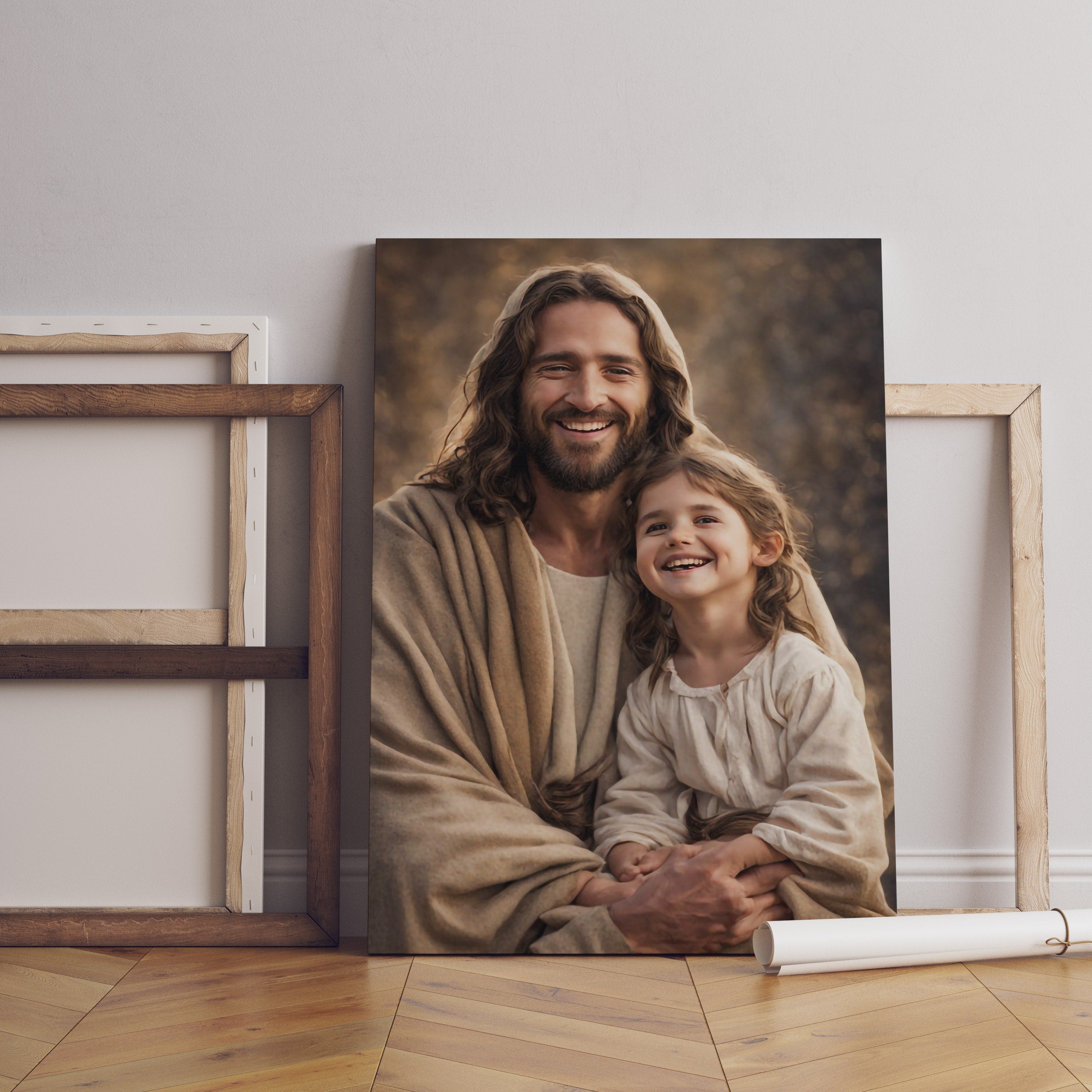 Jesus Christ Child Kid Canvas Wall Art