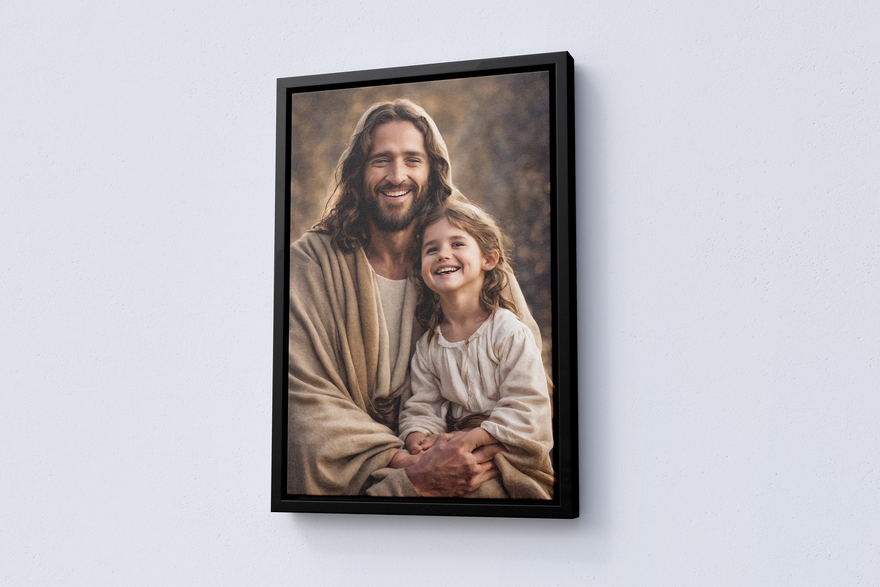 Jesus Christ Child Kid Canvas Wall Art