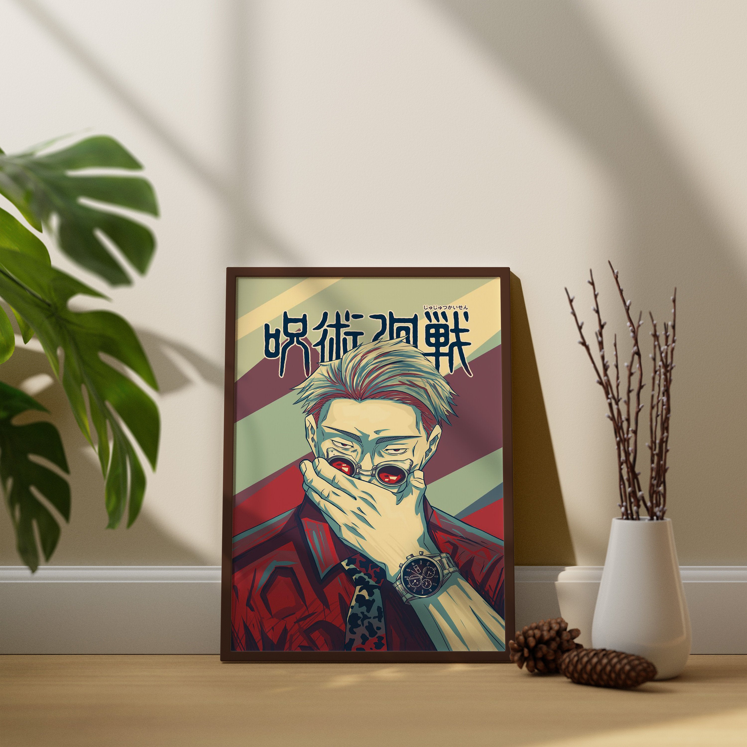 Anime Canvas Wall Art, Jujutsu Kaisen Wall Art,Kento Nanami Anime Poster