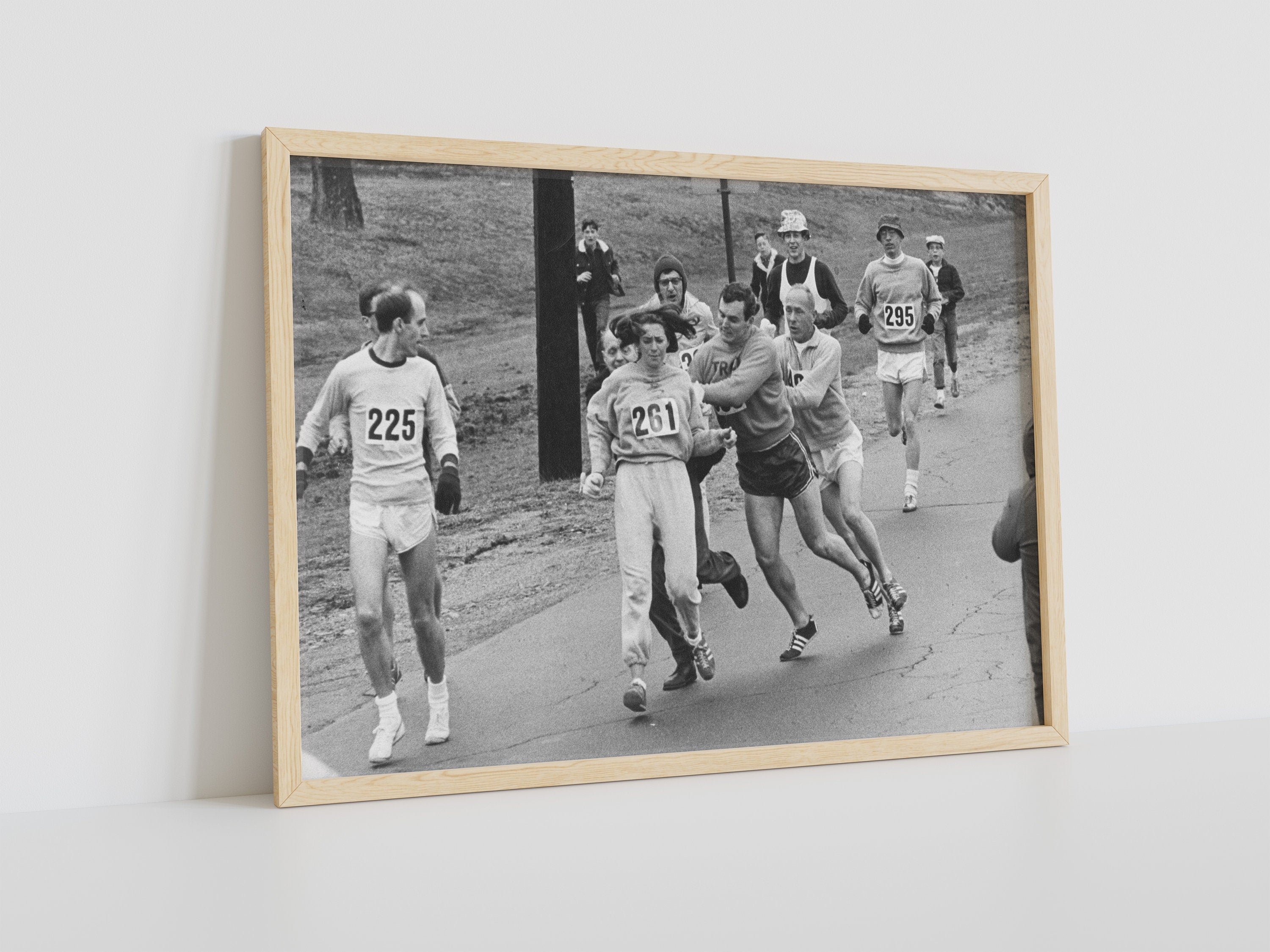 Kathrine Switzer First Woman to Officially Run Boston Marathon Canvas Wall Art