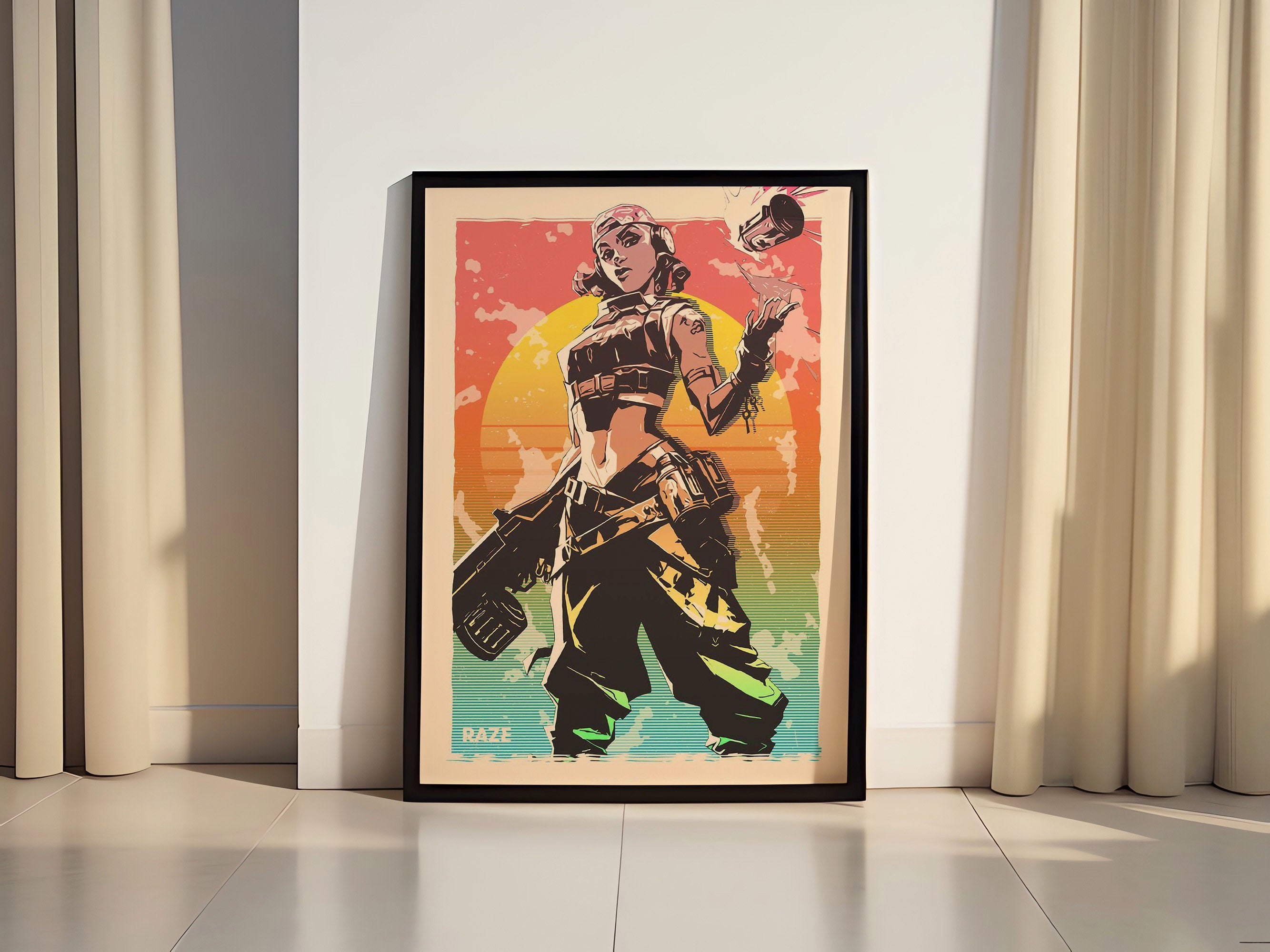 Valorant RAZE Canvas Poster