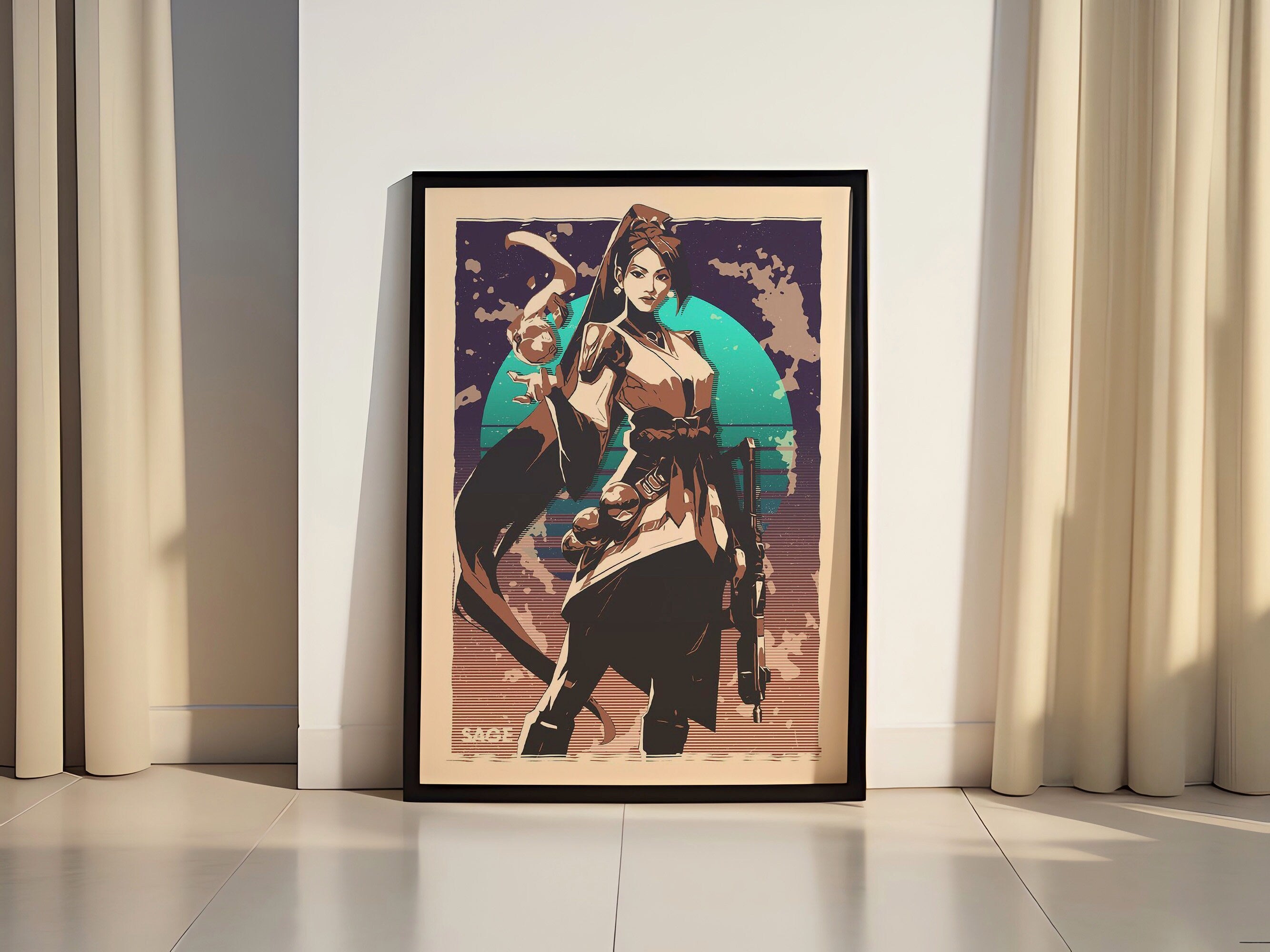 Valorant SAGE Canvas Poster