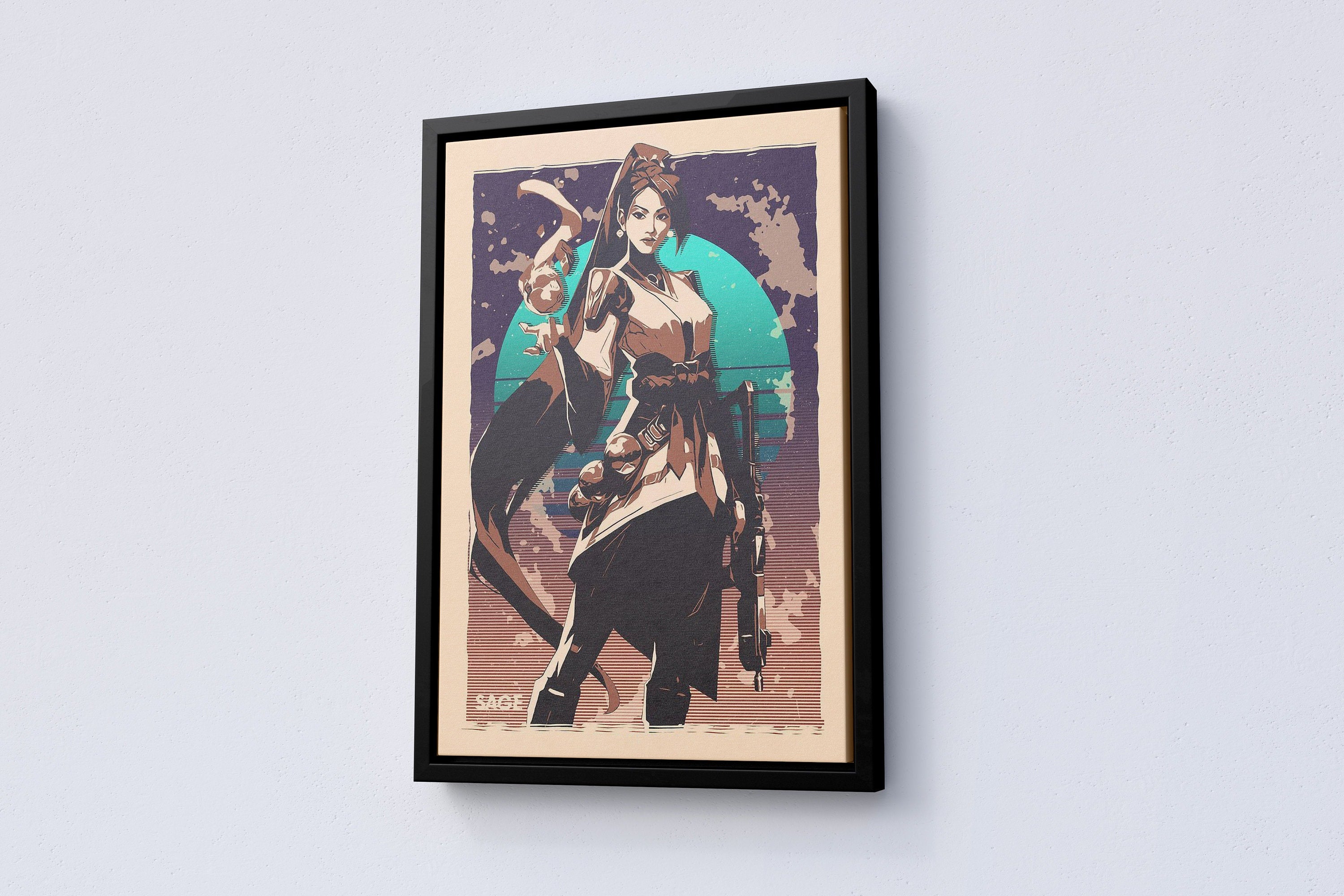 Valorant SAGE Canvas Poster