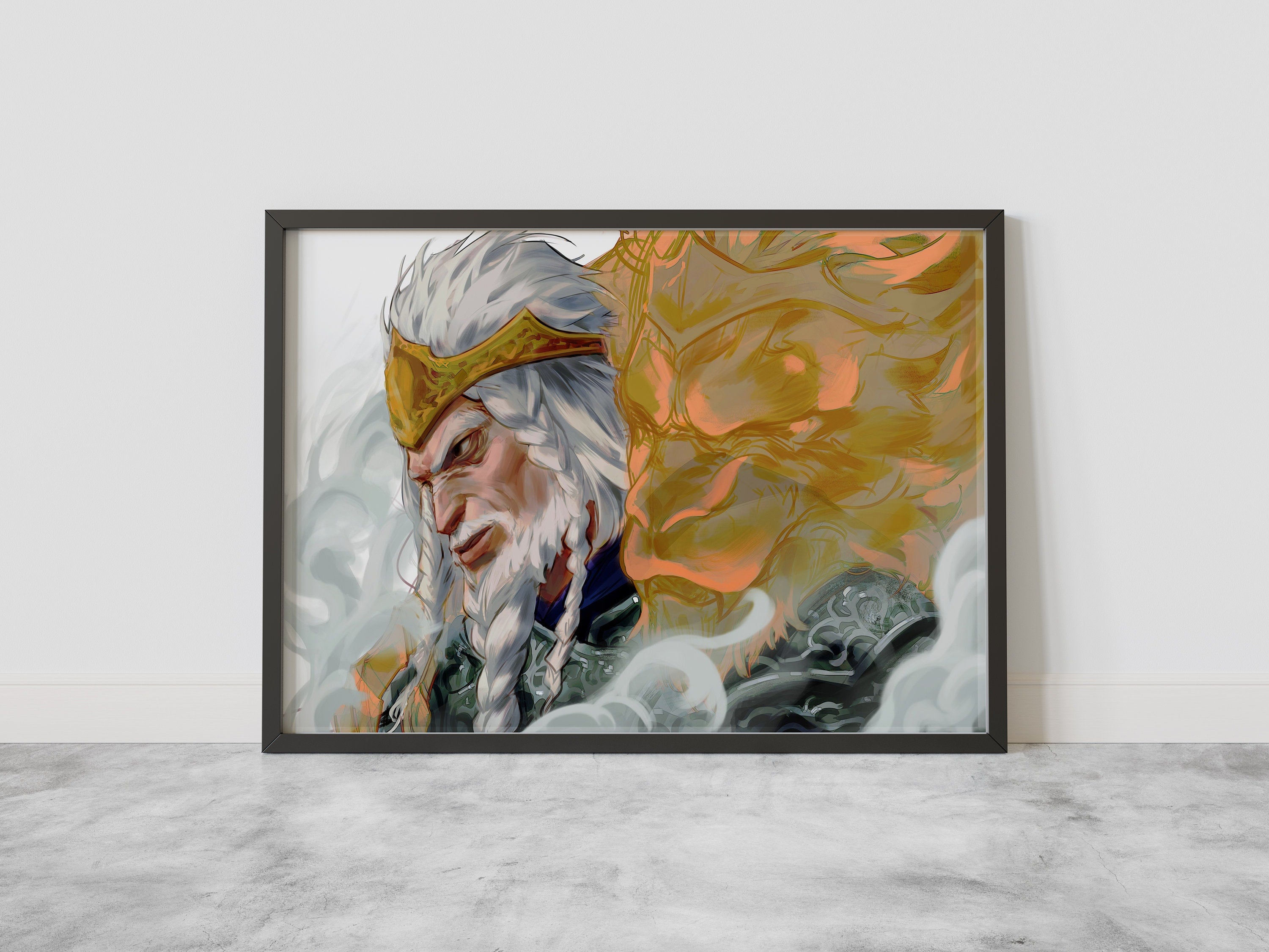 Godfrey Elden Ring Canvas Wall Art