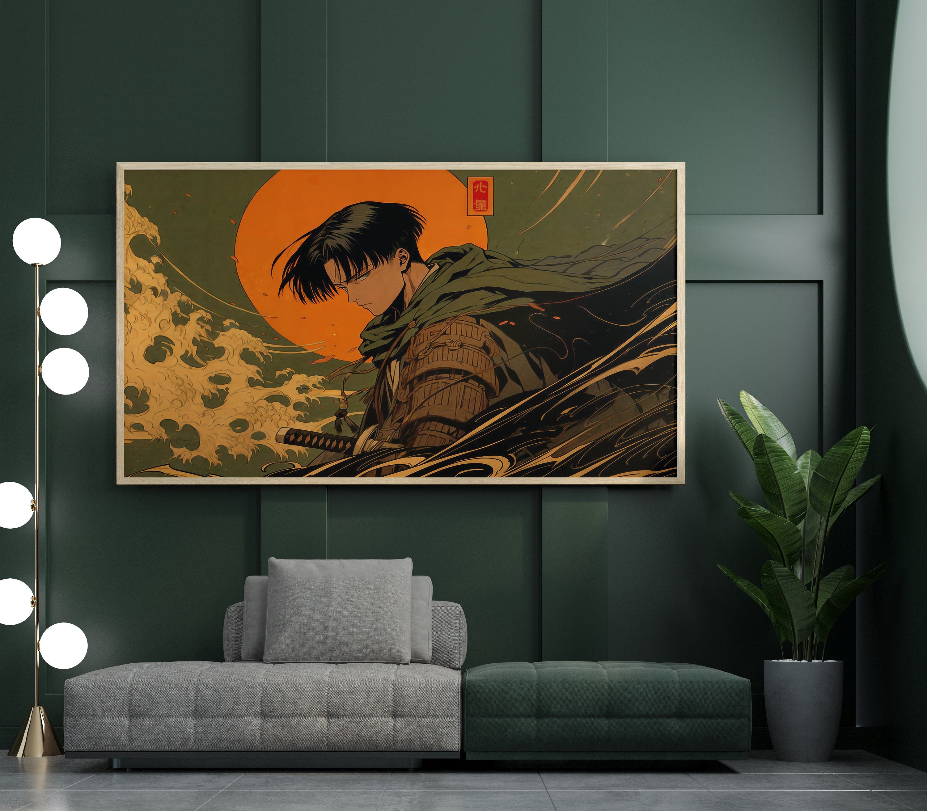 Anime Levi Ackerman Canvas Art