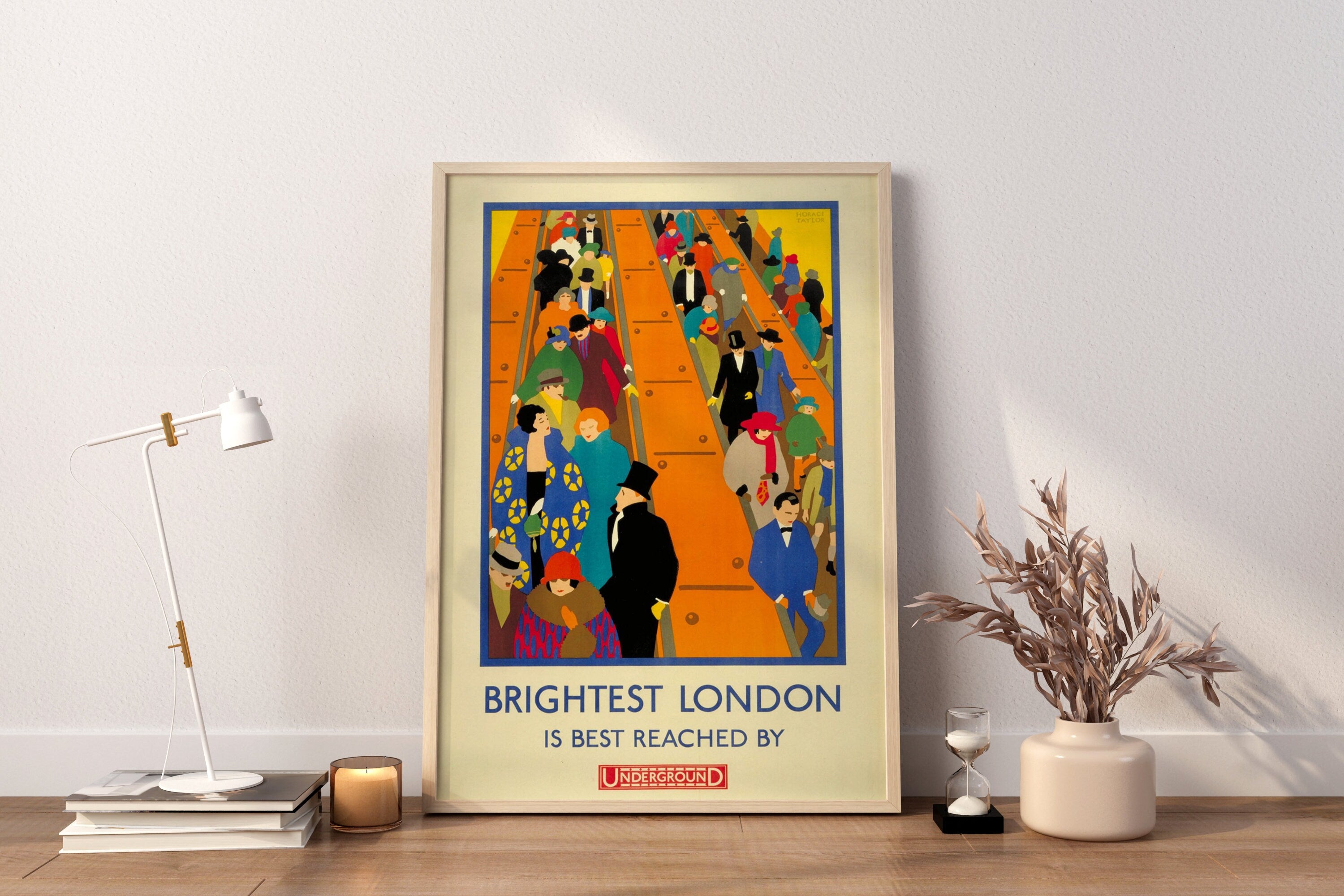 Brightest London is best Reached by Underground Canvas Wall Art