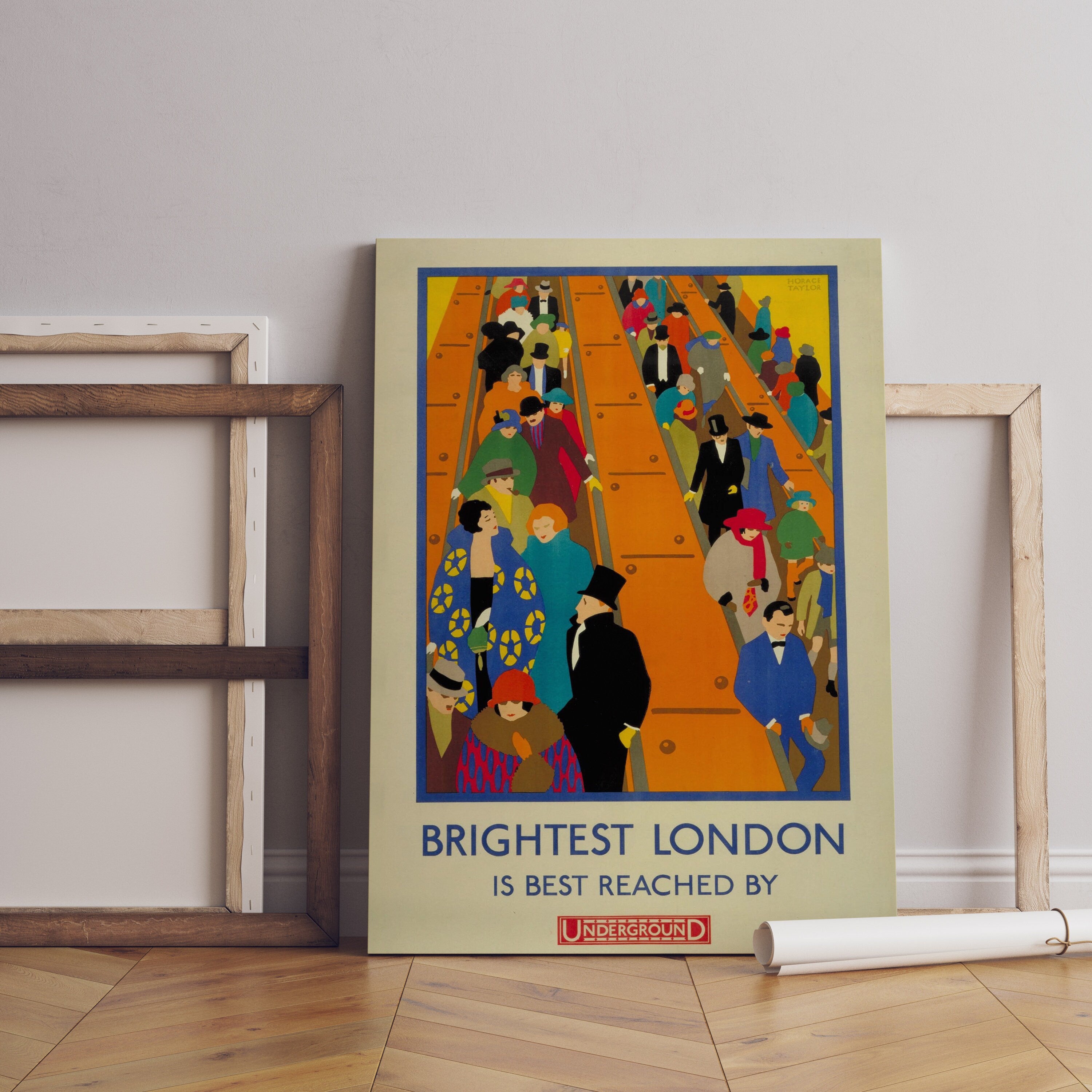 Brightest London is best Reached by Underground Canvas Wall Art