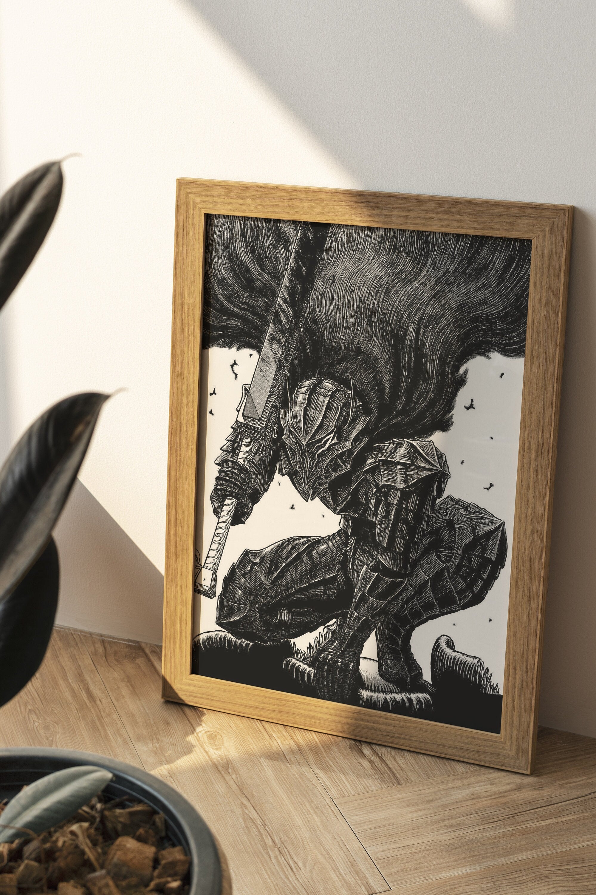 Anime Berserk Guts Canvas Wall Art