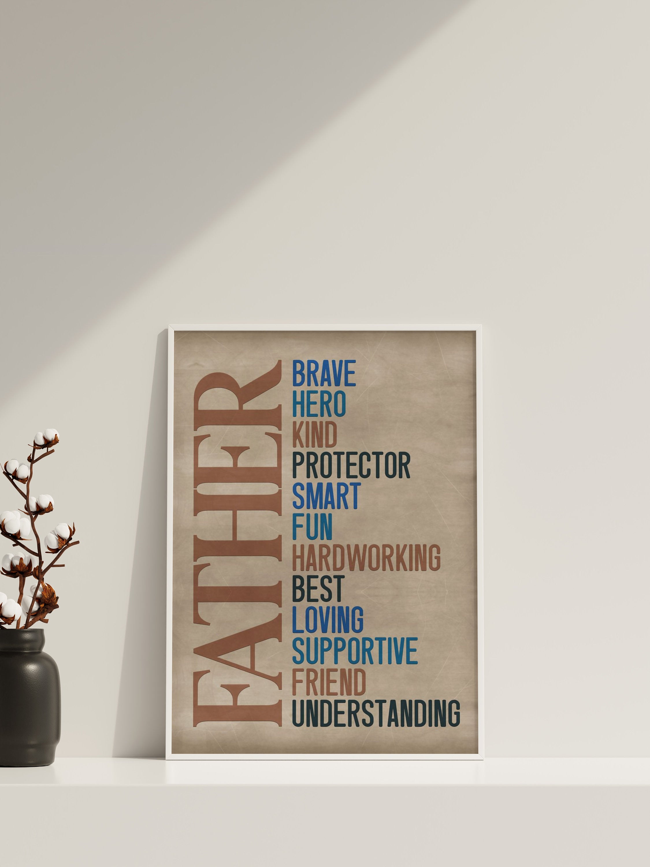 Father's Day Gift Canvas Wall Art