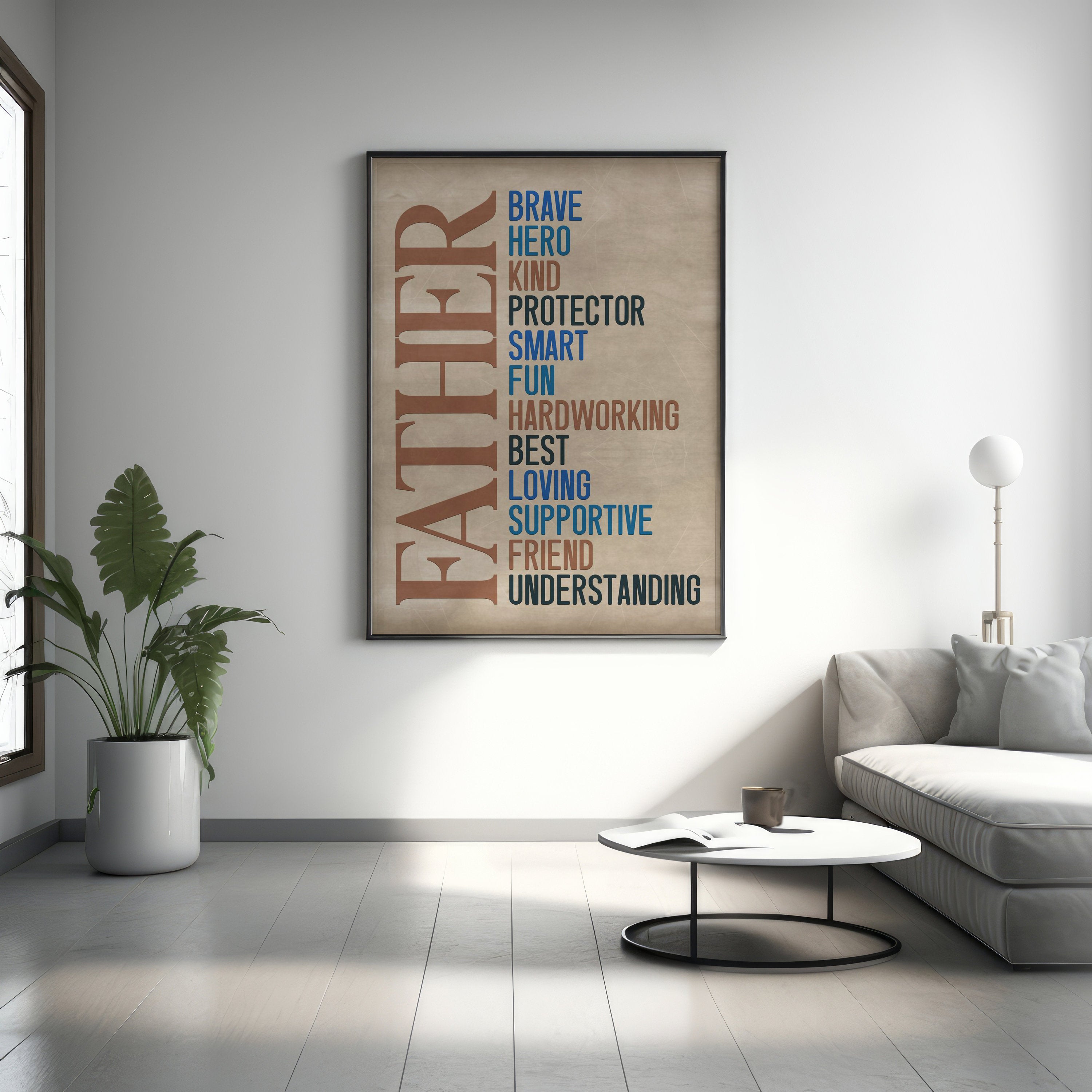 Father's Day Gift Canvas Wall Art