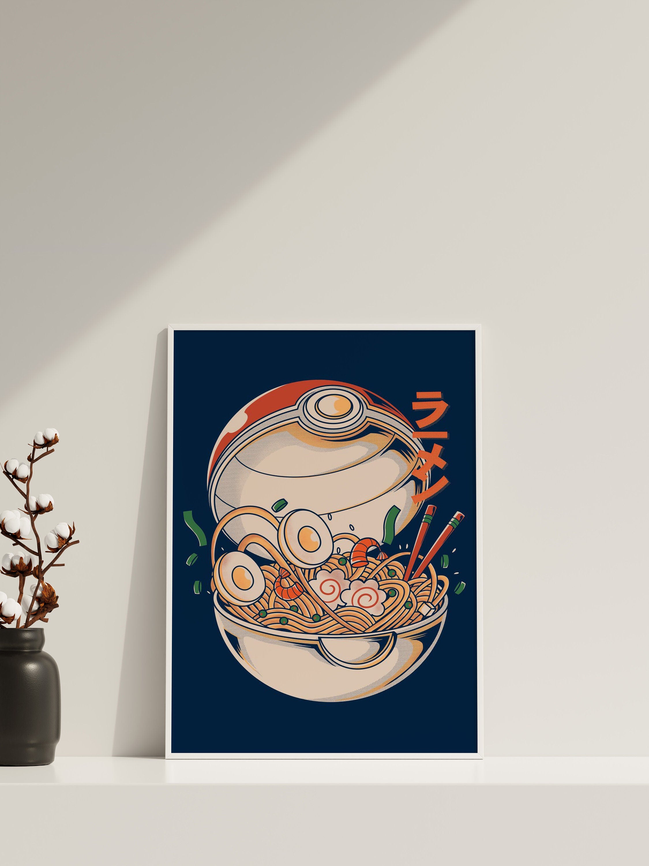 Poke Ramen Canvas Wall Art