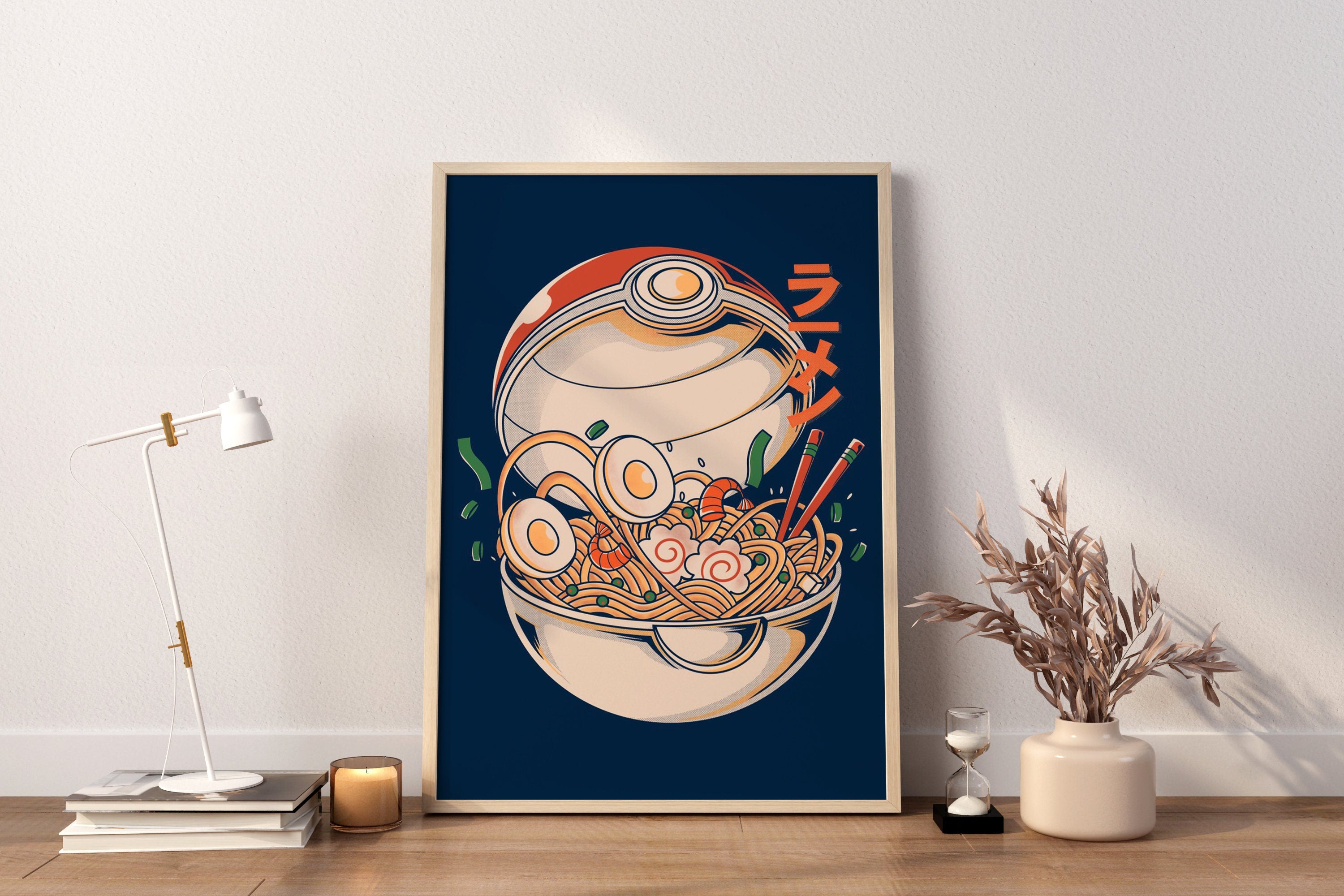 Poke Ramen Canvas Wall Art