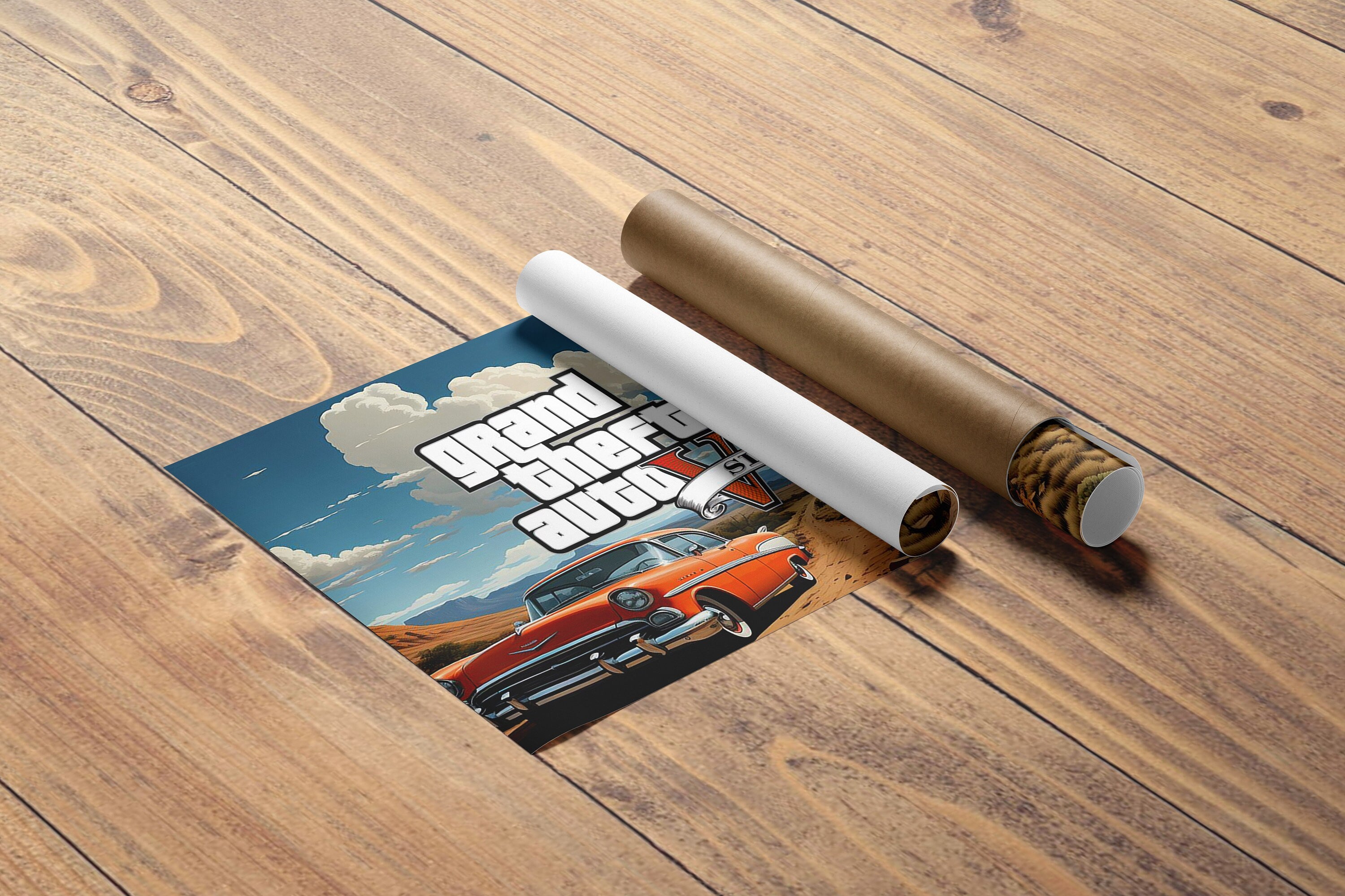 Grand Theft Auto 6 Game Canvas Poster