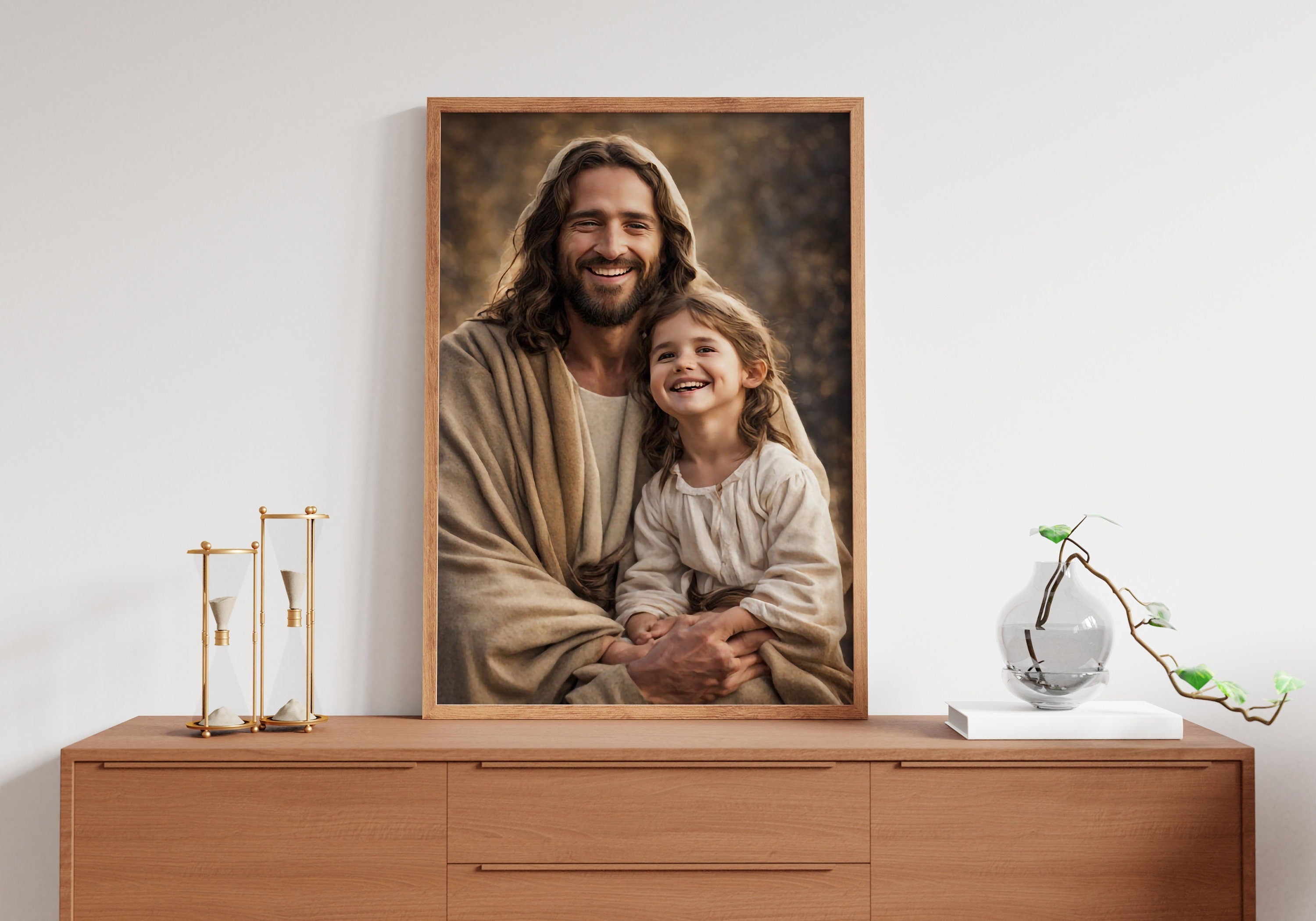 Jesus Christ Child Kid Canvas Wall Art