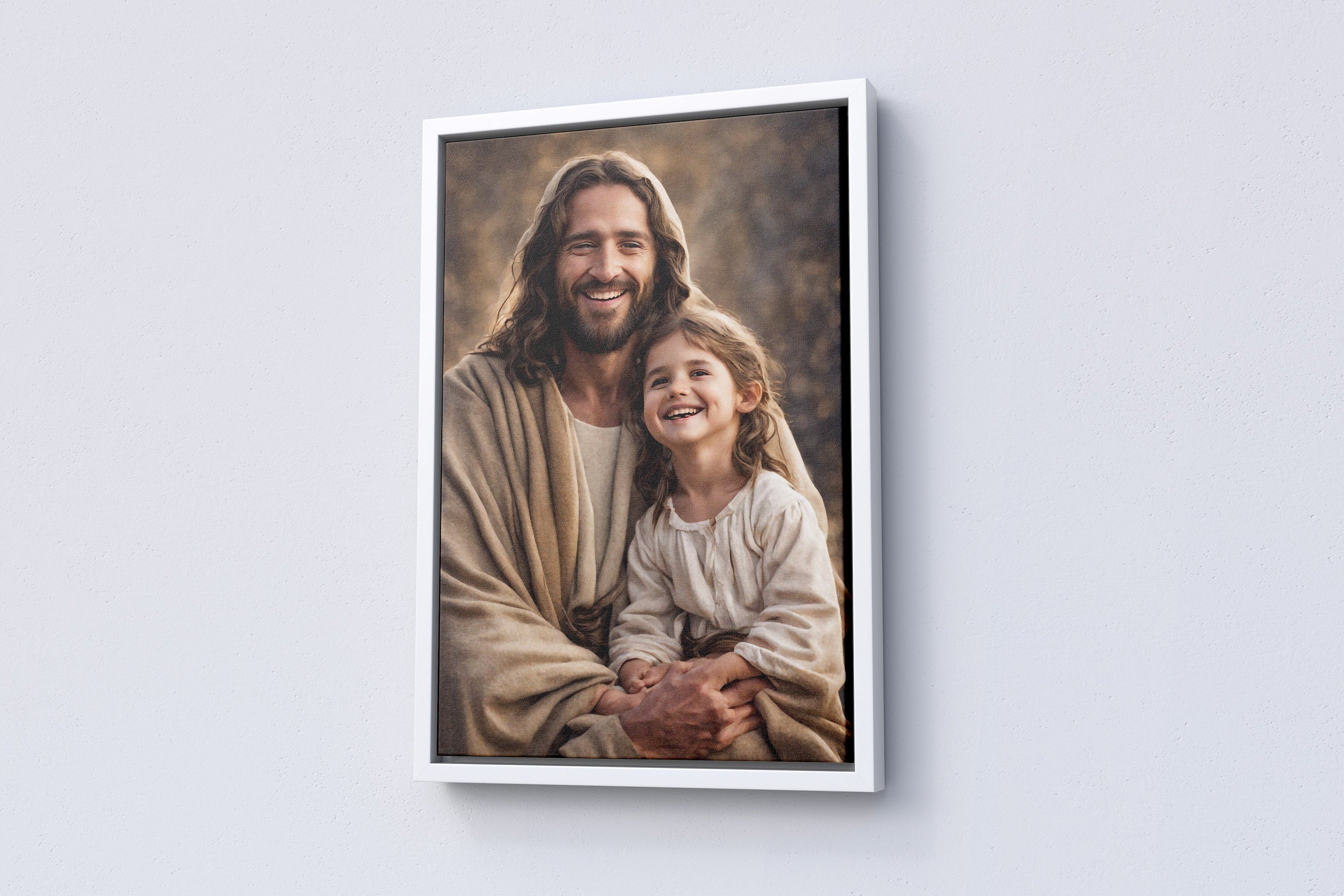 Jesus Christ Child Kid Canvas Wall Art