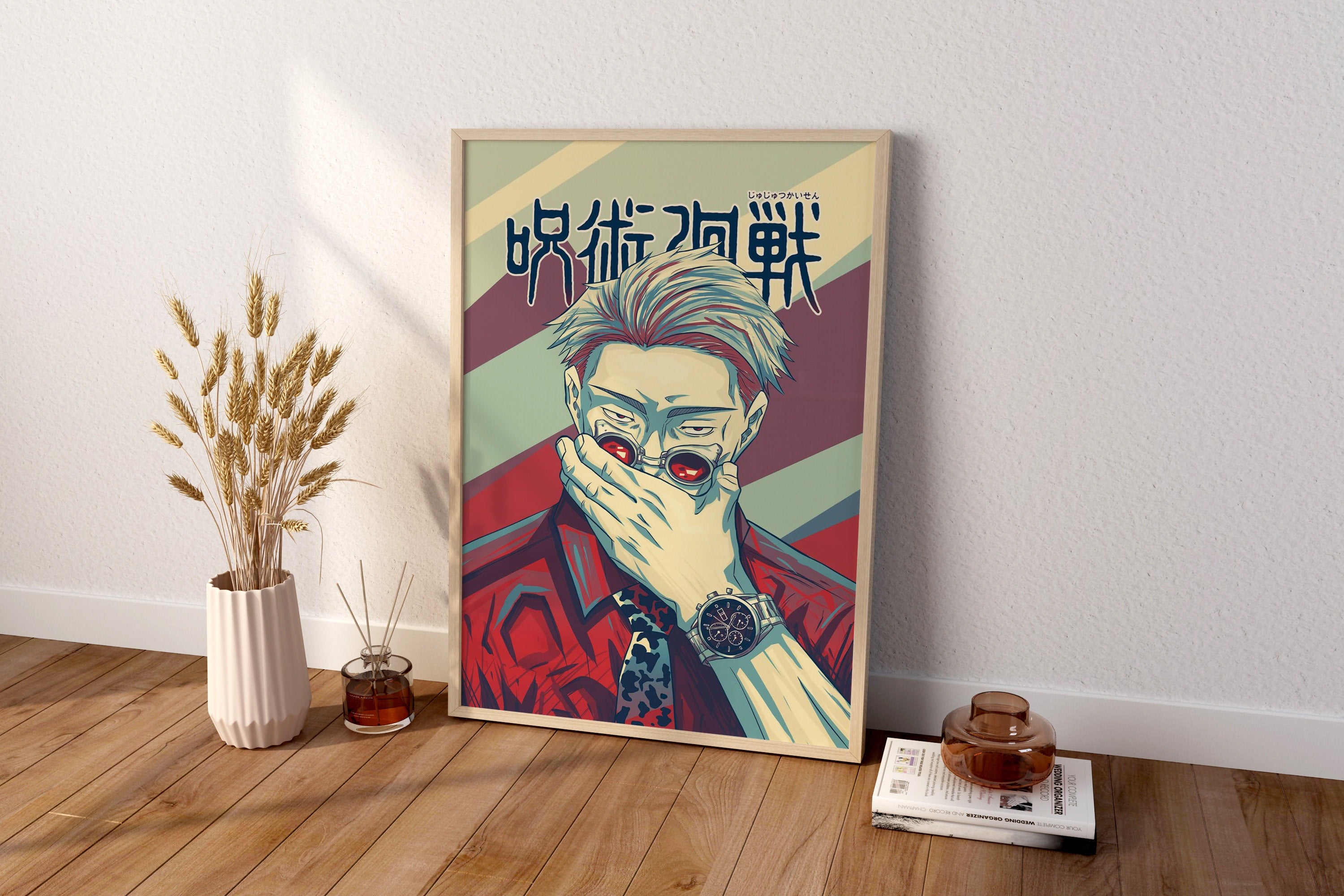 Anime Canvas Wall Art, Jujutsu Kaisen Wall Art,Kento Nanami Anime Poster