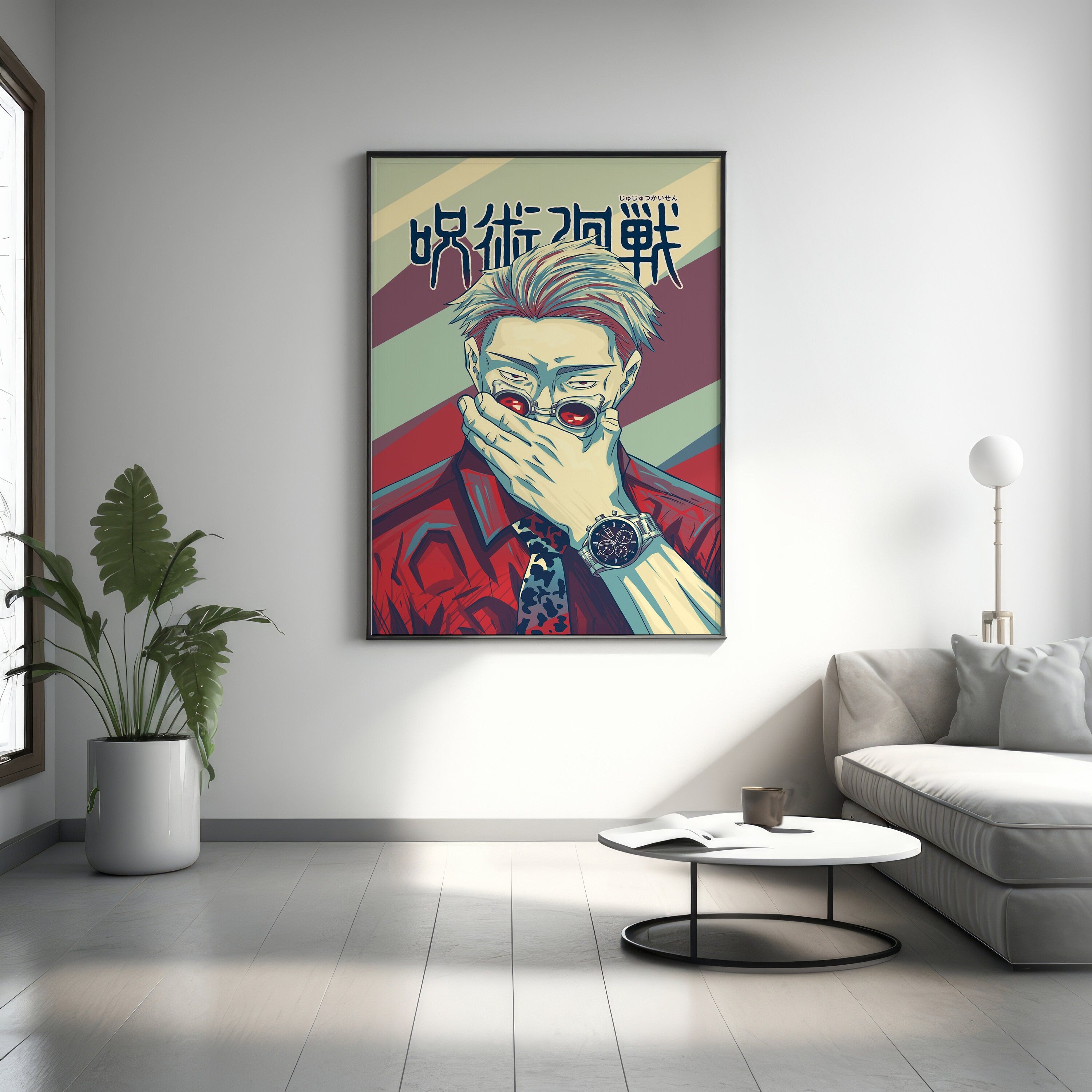 Anime Canvas Wall Art, Jujutsu Kaisen Wall Art,Kento Nanami Anime Poster