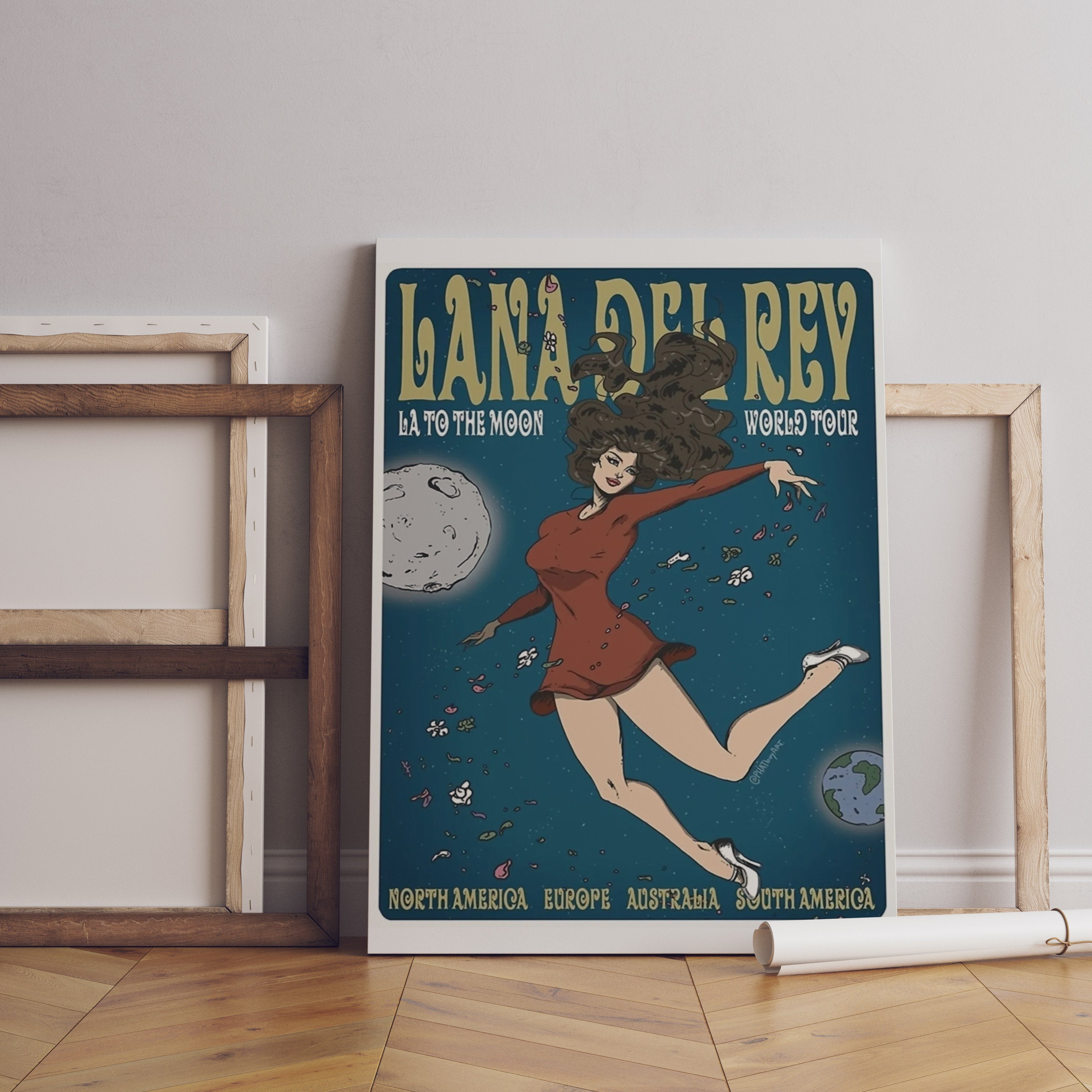 Lana del Rey La to The Moon Tour Canvas Art