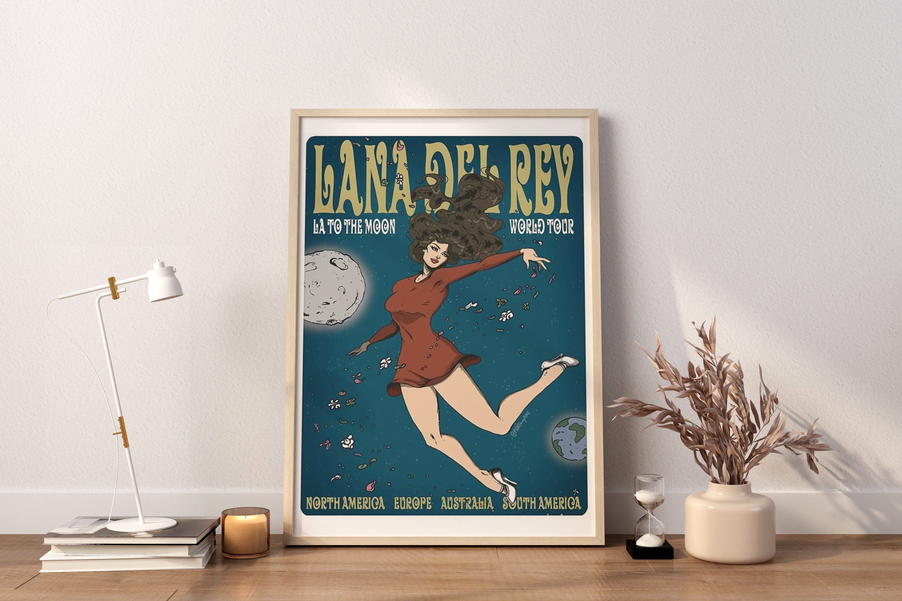 Lana del Rey La to The Moon Tour Canvas Art