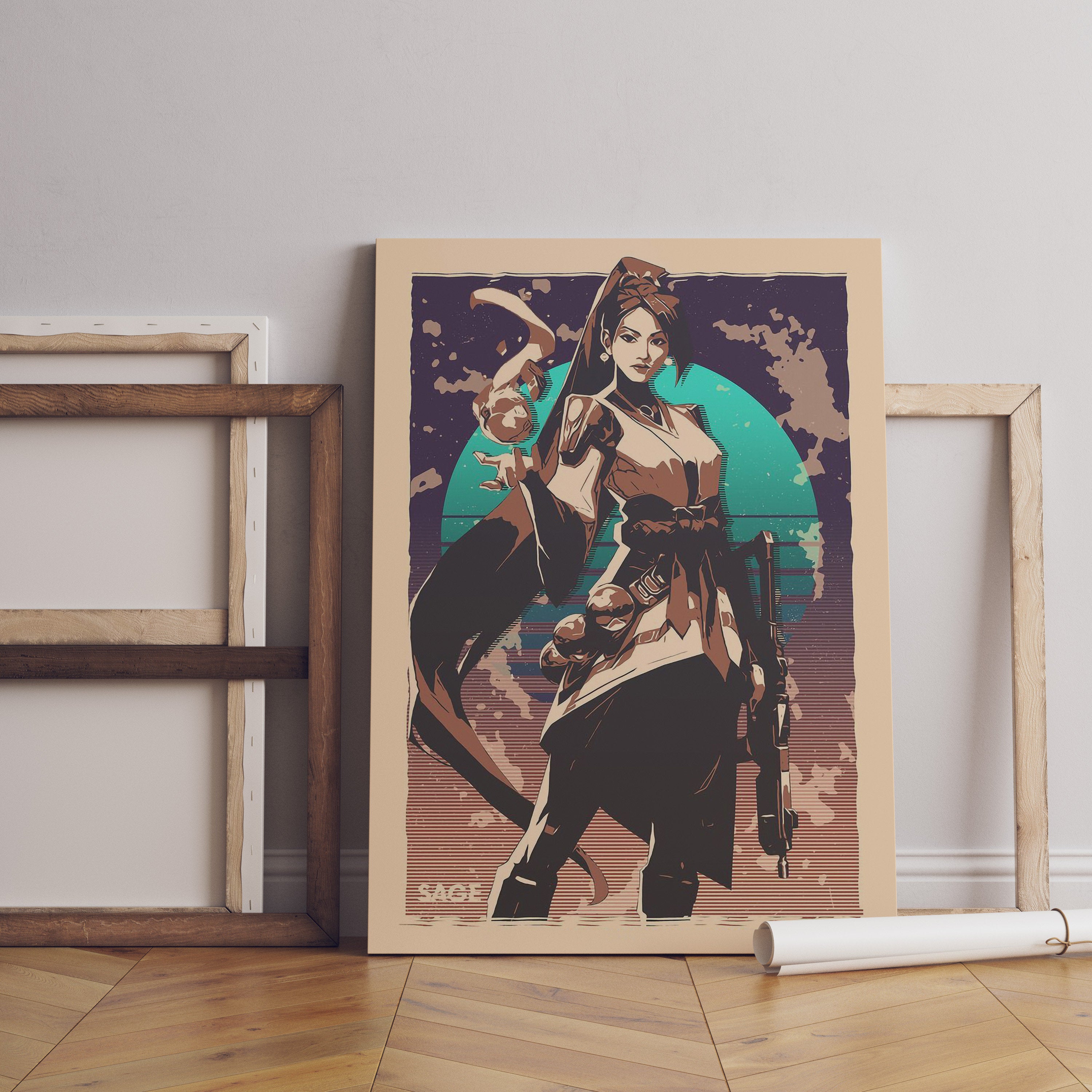 Valorant SAGE Canvas Poster