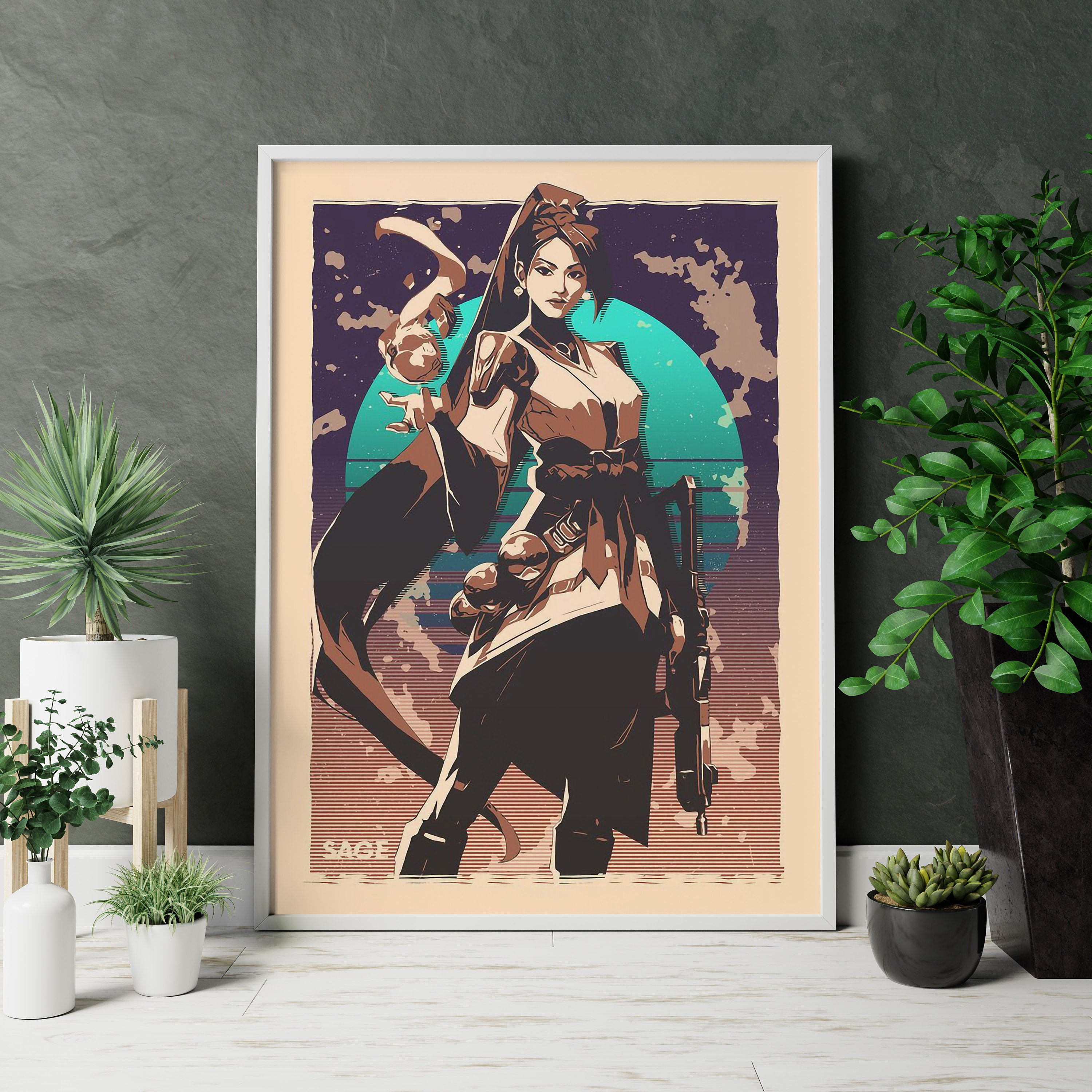 Valorant SAGE Canvas Poster