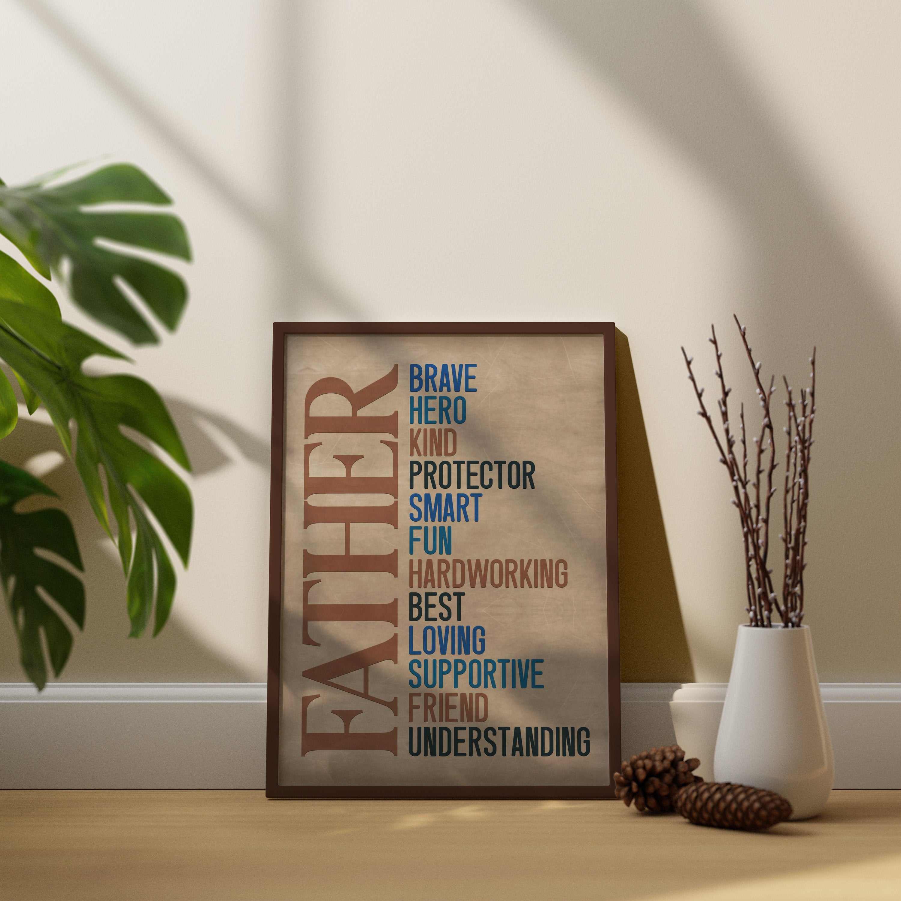 Father's Day Gift Canvas Wall Art