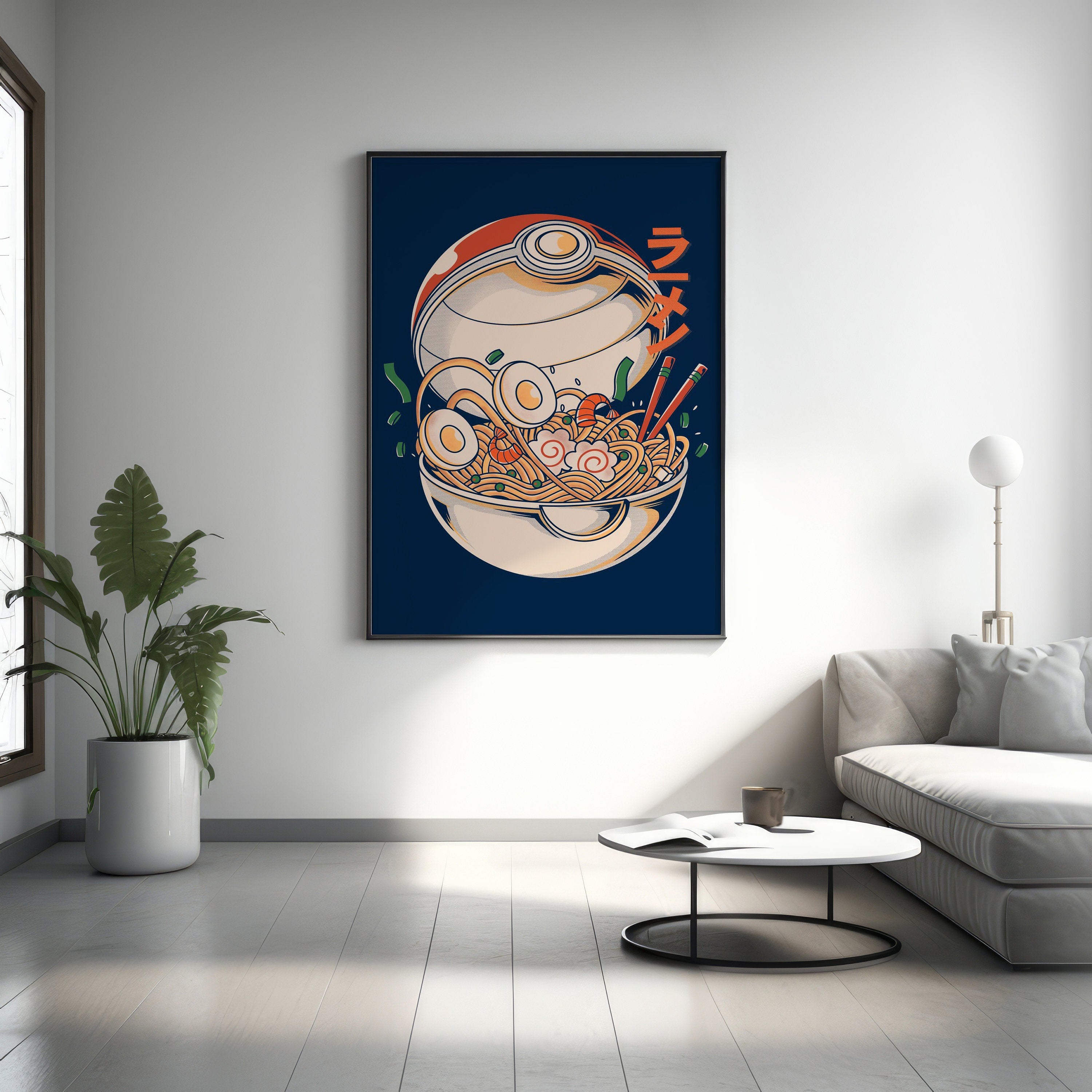 Poke Ramen Canvas Wall Art