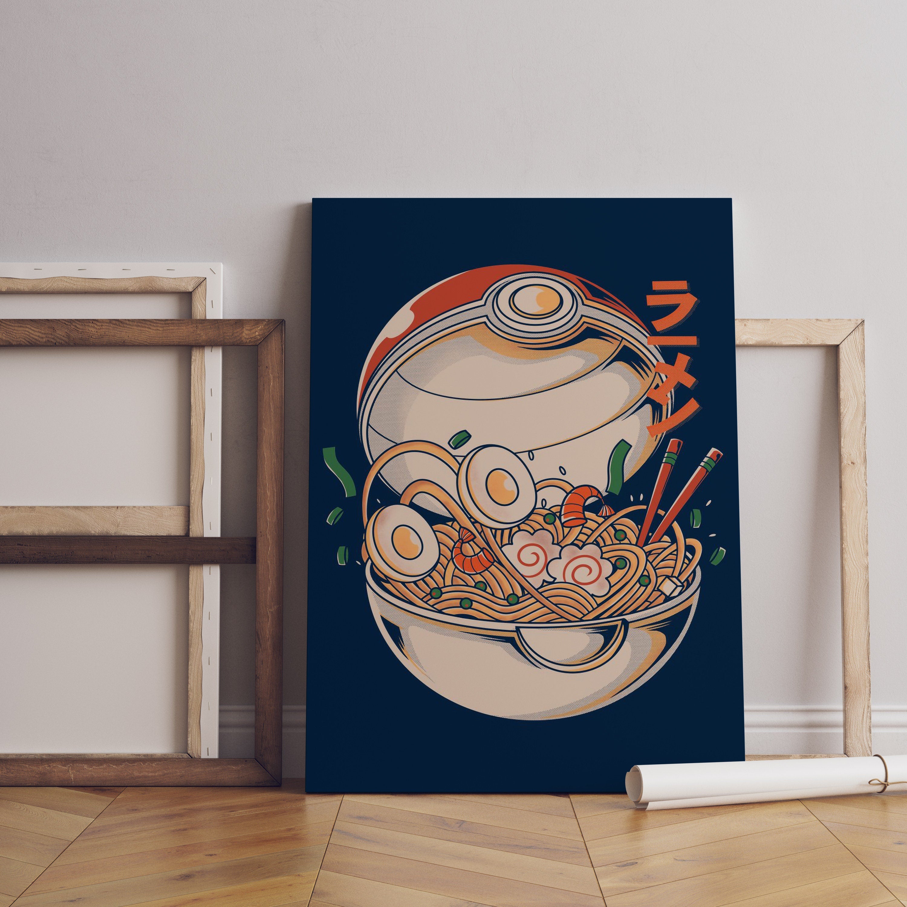 Poke Ramen Canvas Wall Art