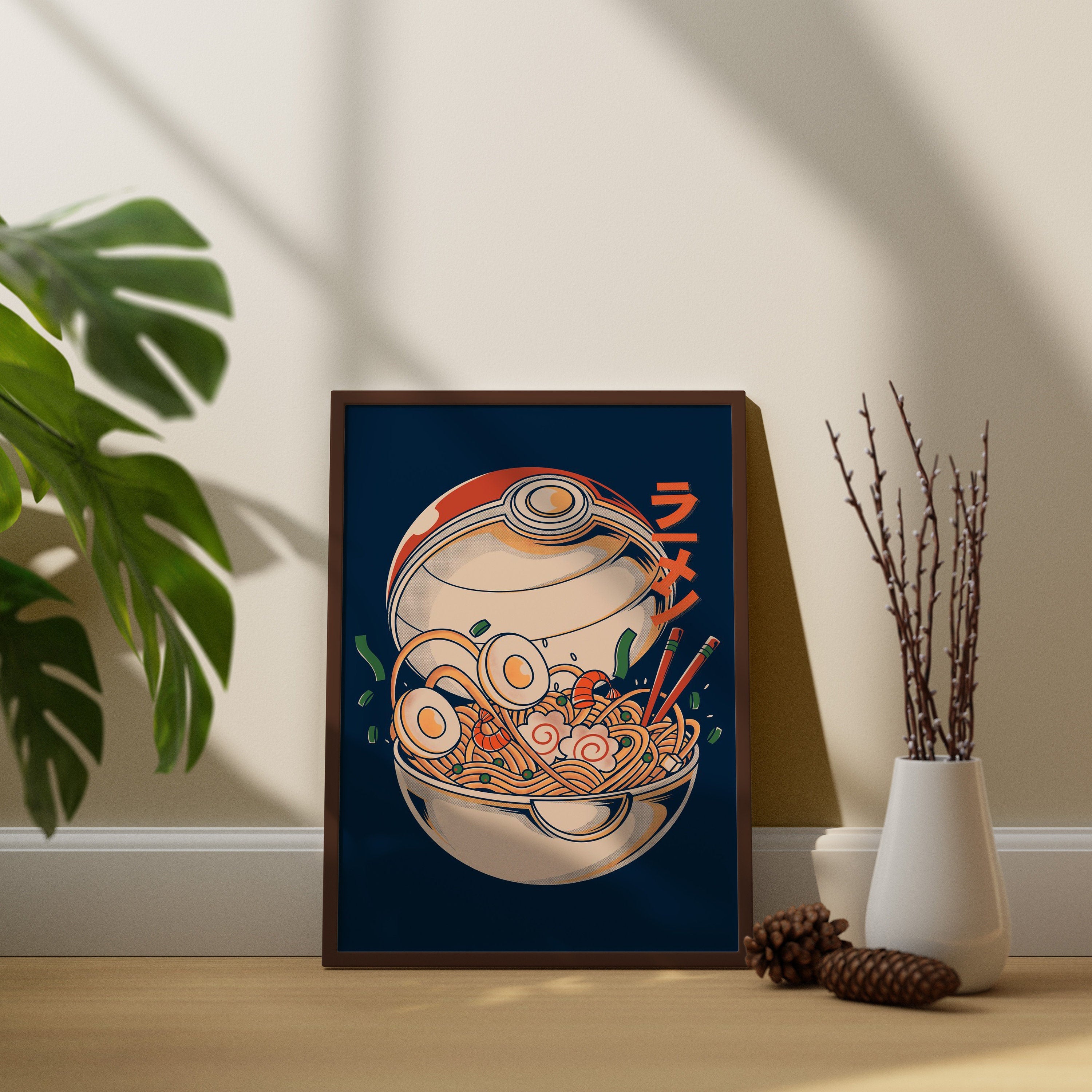 Poke Ramen Canvas Wall Art