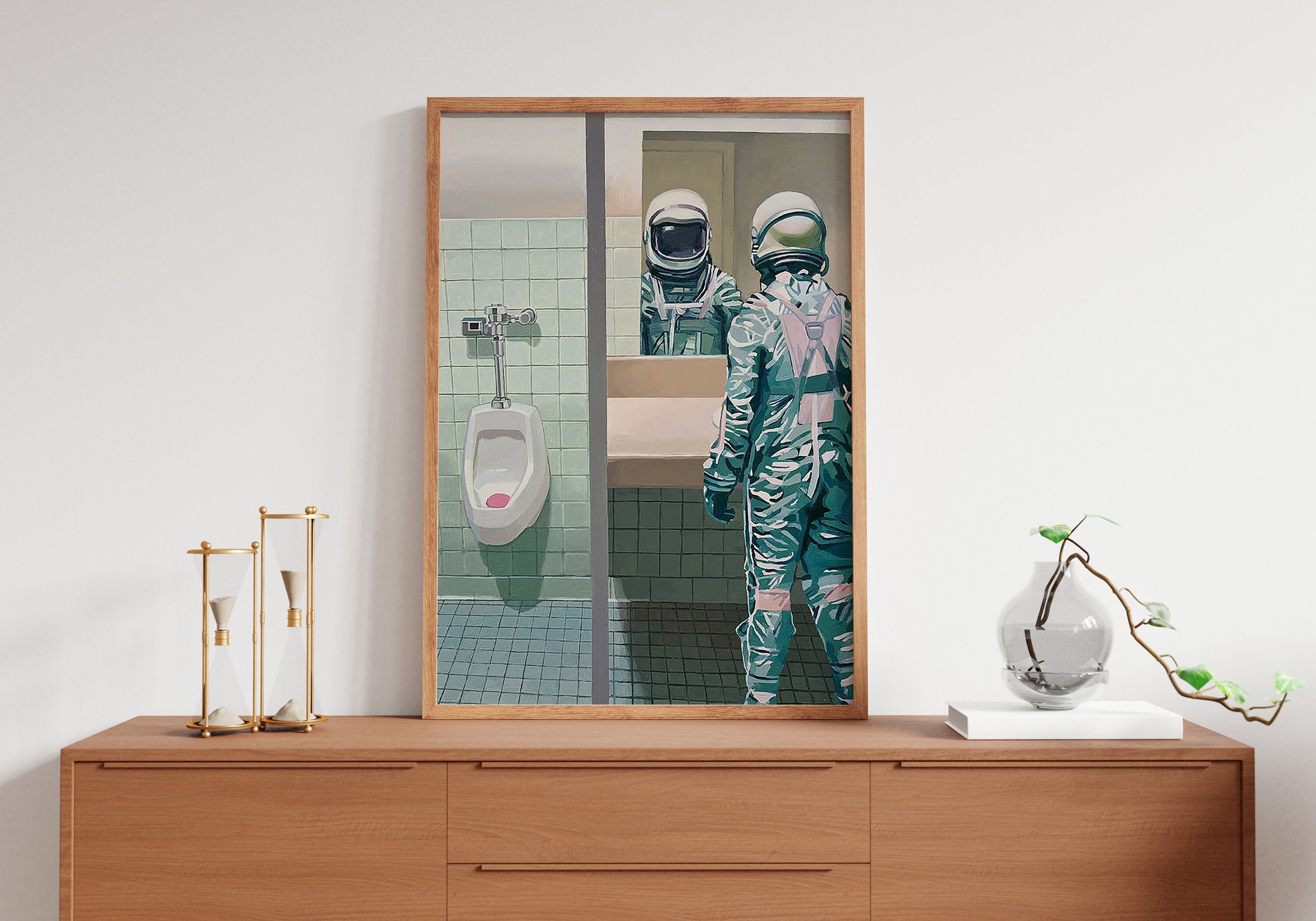 Cute Astronaut Canvas Wall Art