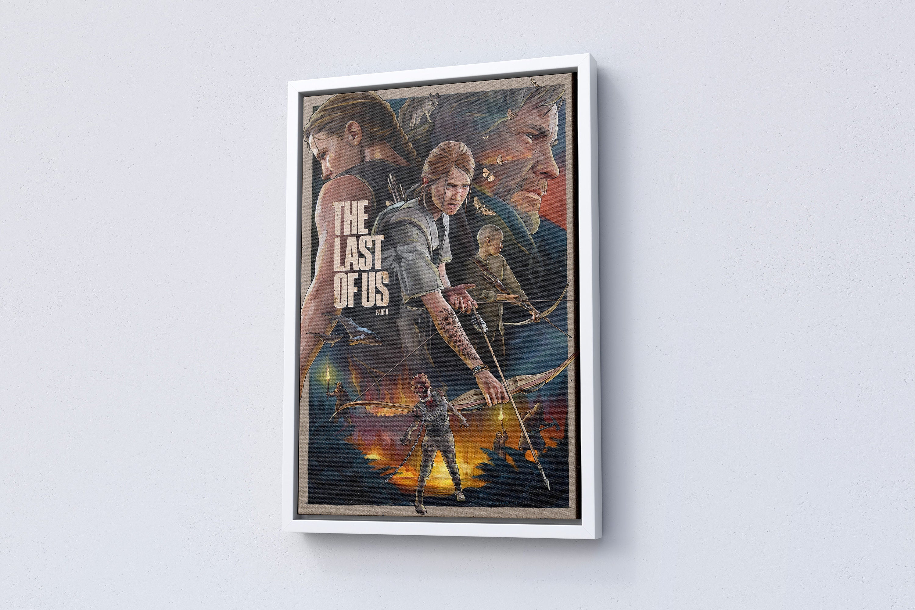 The Last Of Us Game Canvas Poster