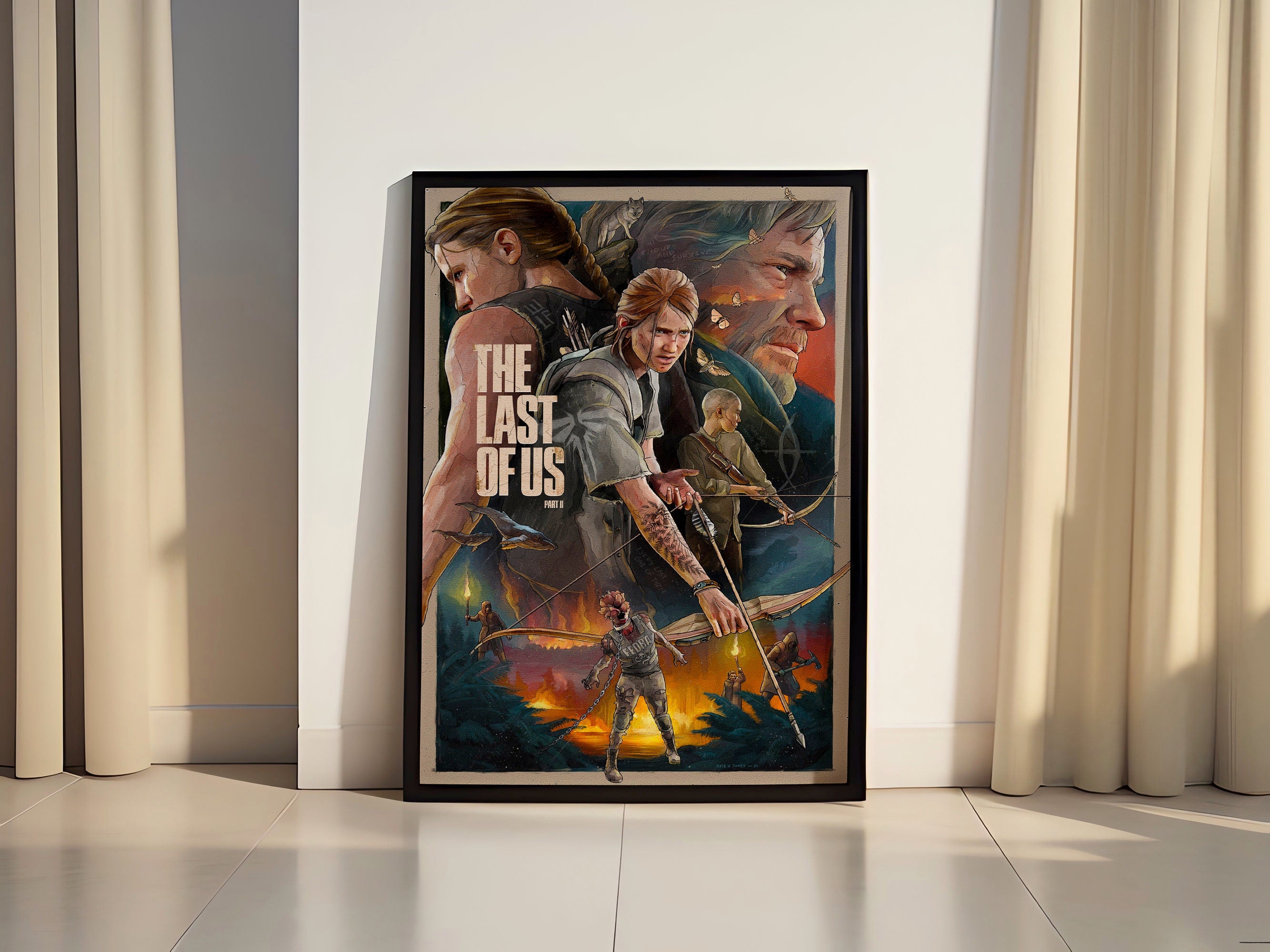 The Last Of Us Game Canvas Poster