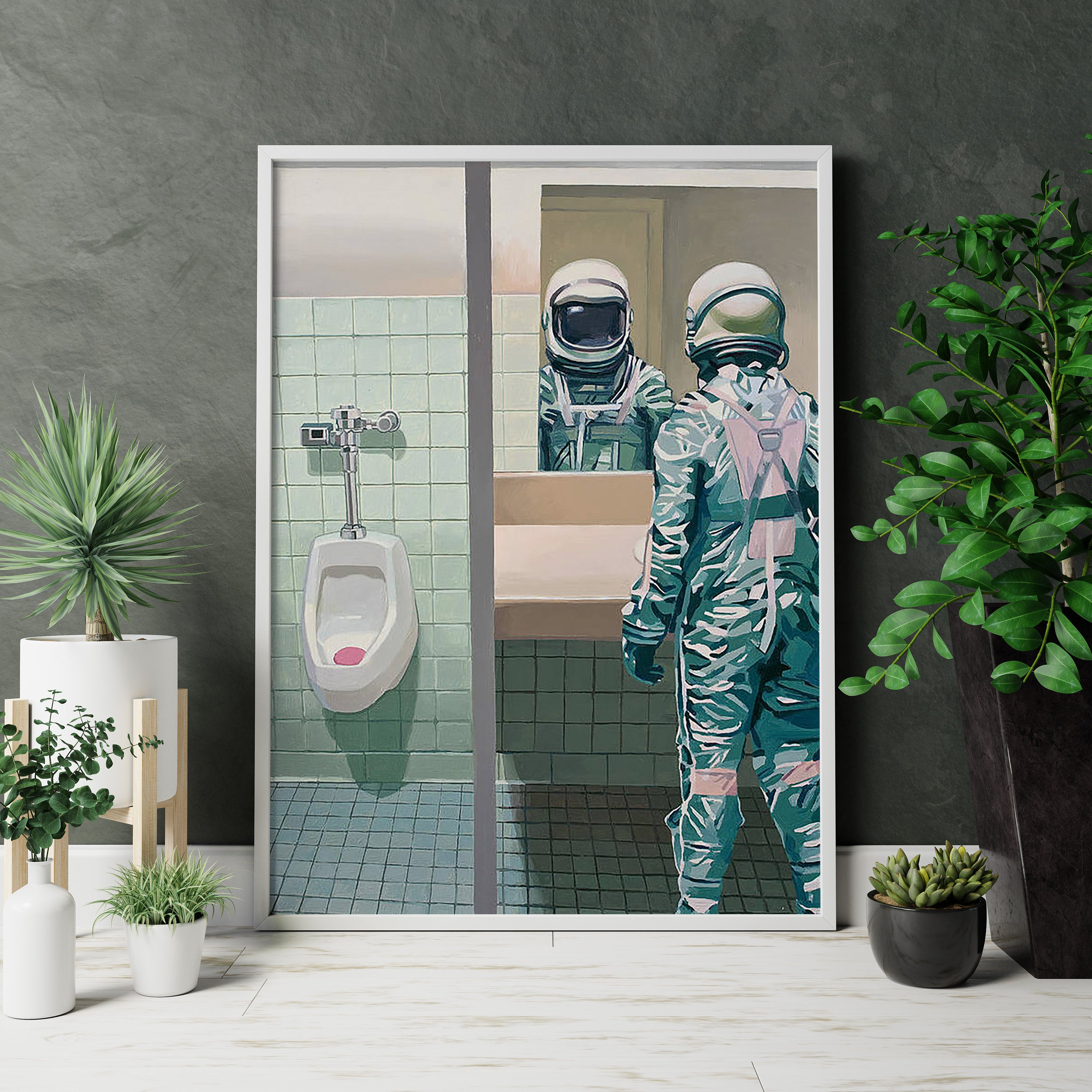 Cute Astronaut Canvas Wall Art