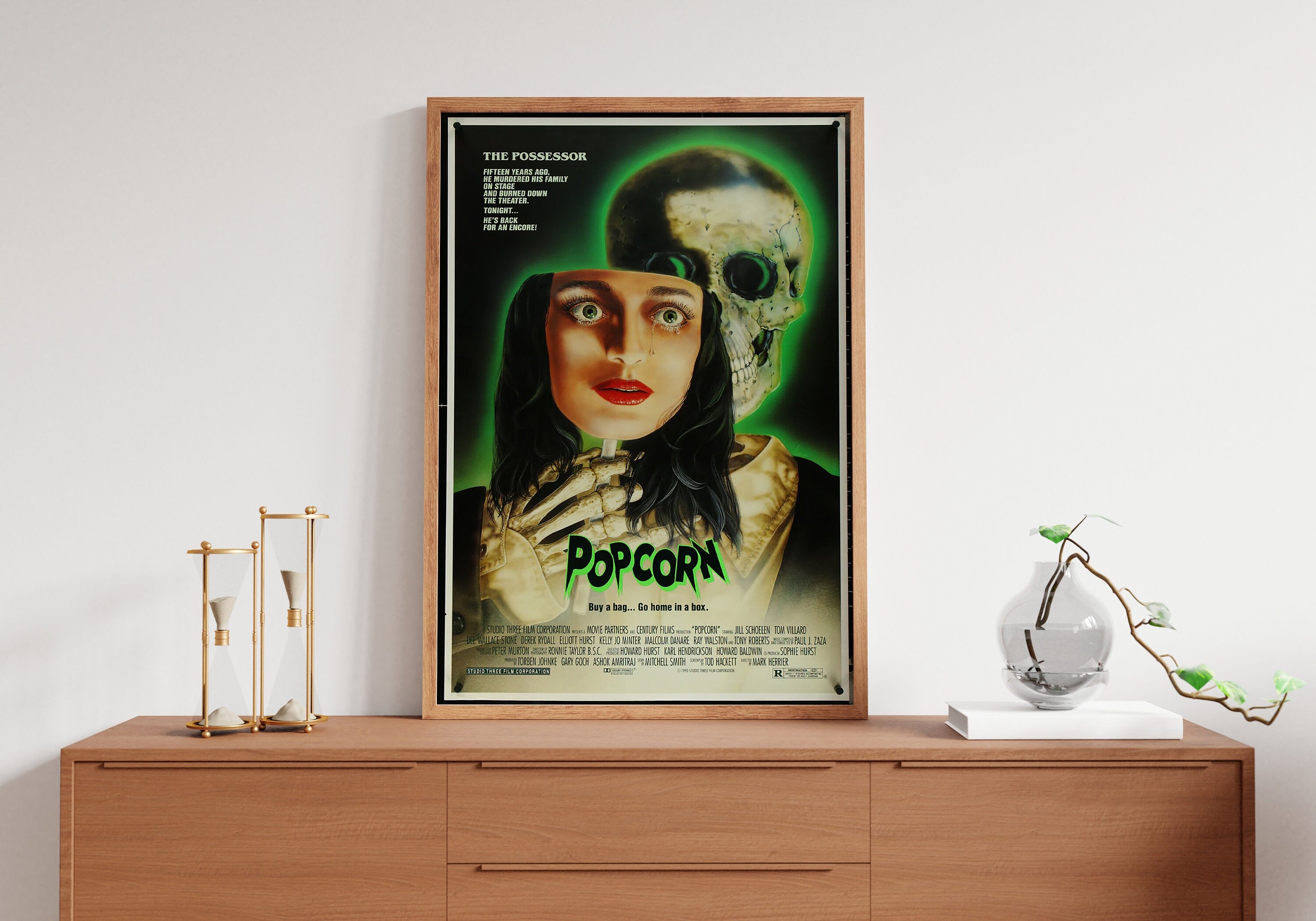 1991 PopCorn Movie Canvas Poster