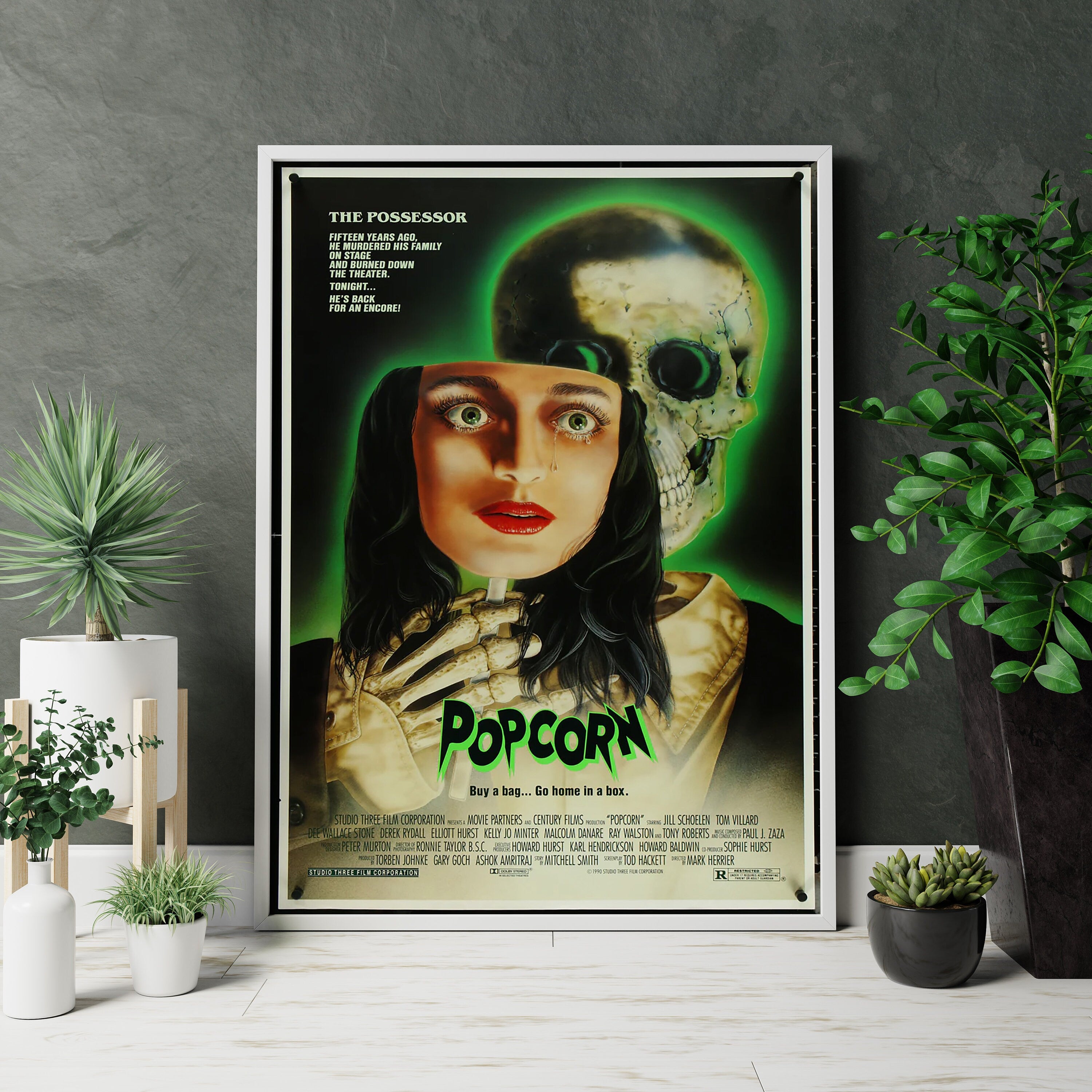 1991 PopCorn Movie Canvas Poster