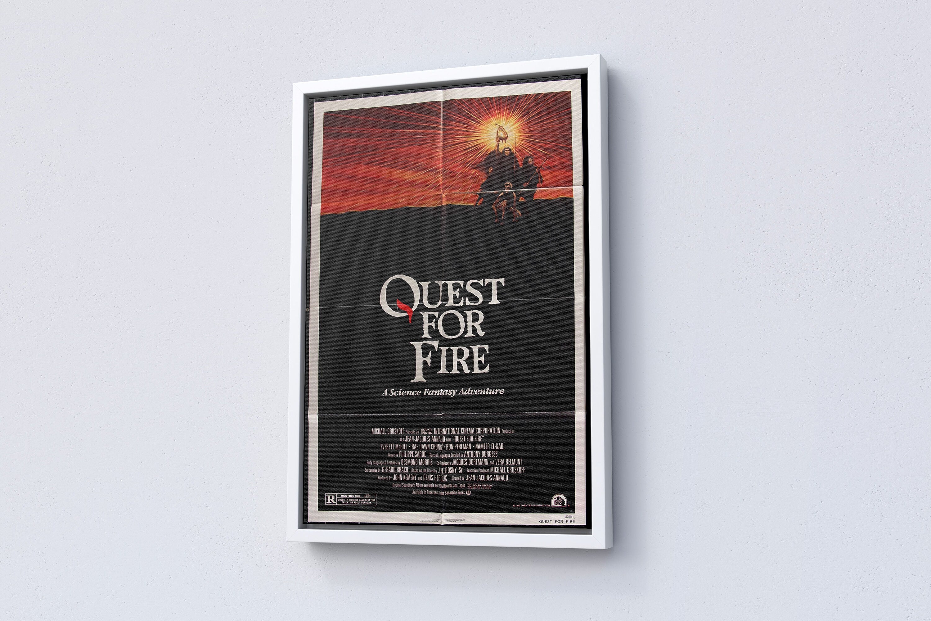 1982 Quest For Fire Retro Movie Canvas Poster