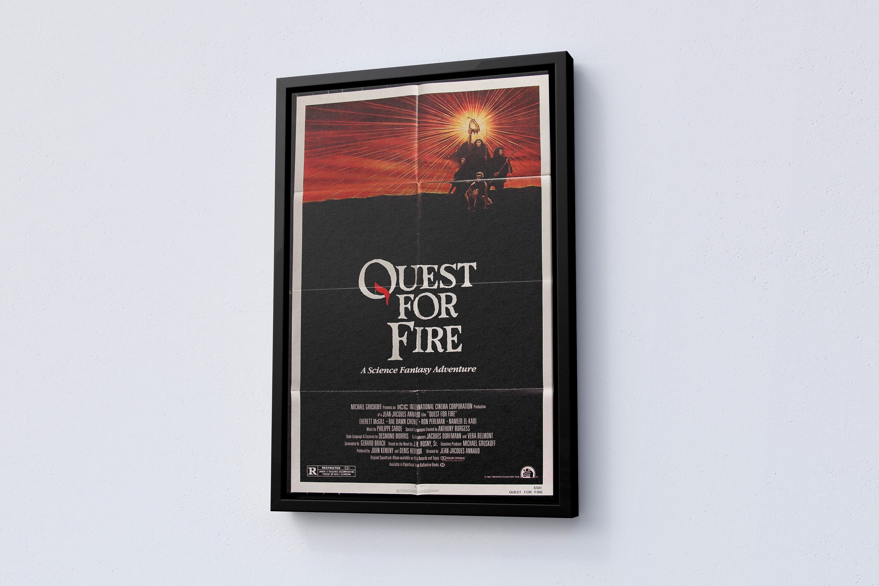 1982 Quest For Fire Retro Movie Canvas Poster