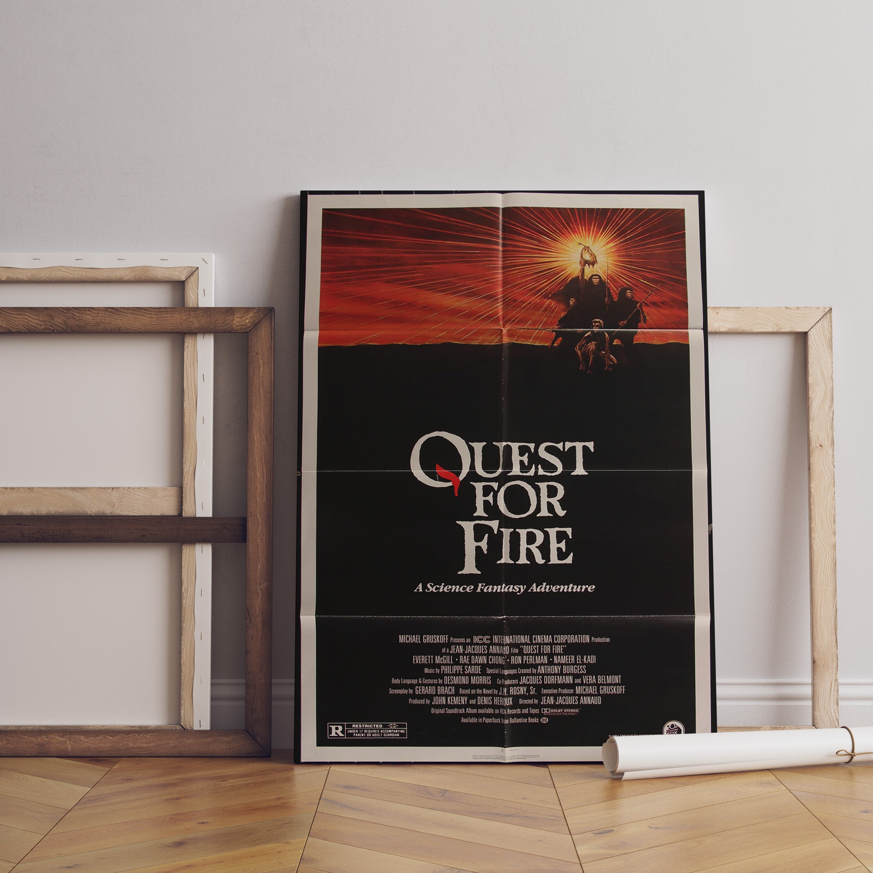 1982 Quest For Fire Retro Movie Canvas Poster