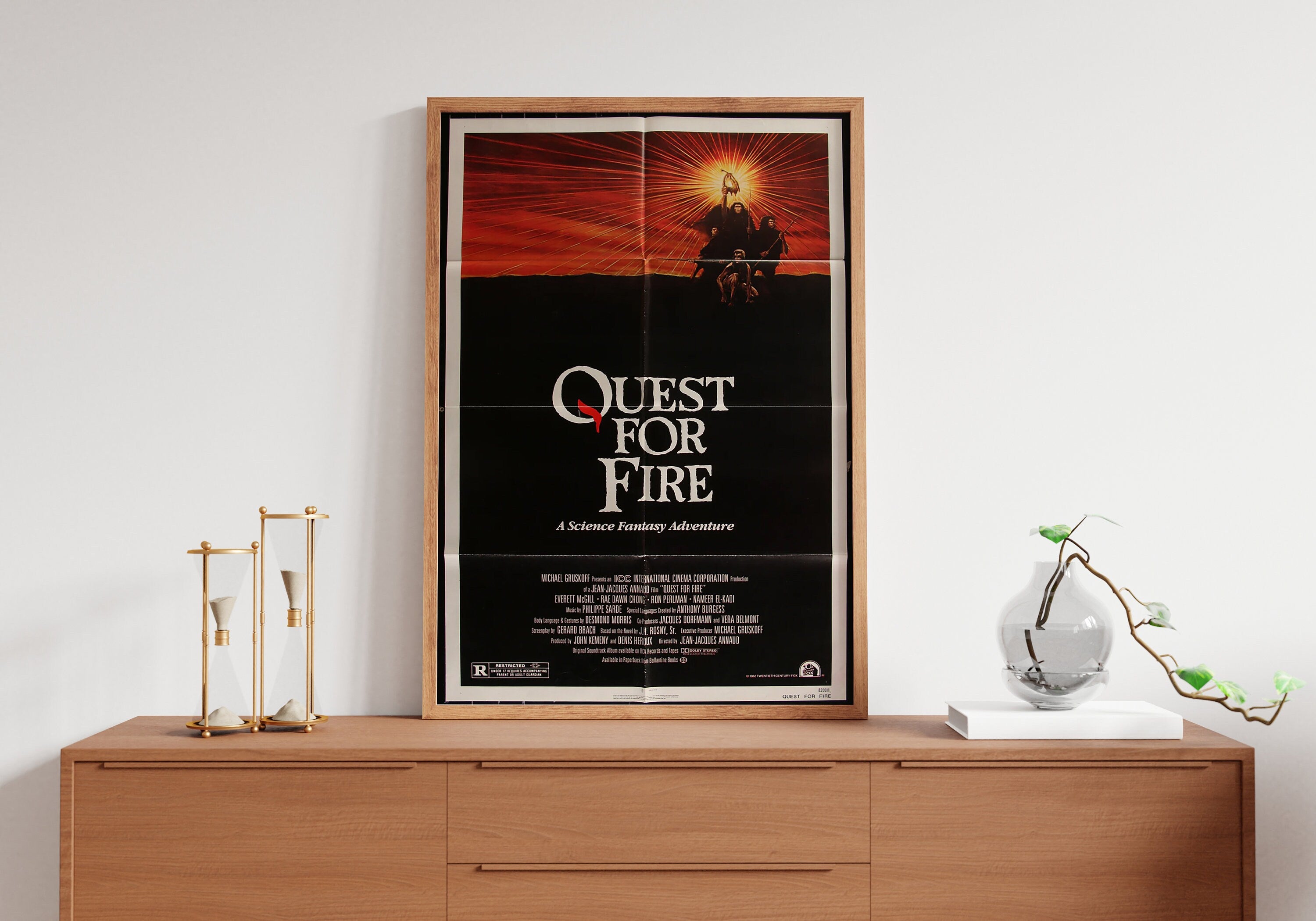 1982 Quest For Fire Retro Movie Canvas Poster