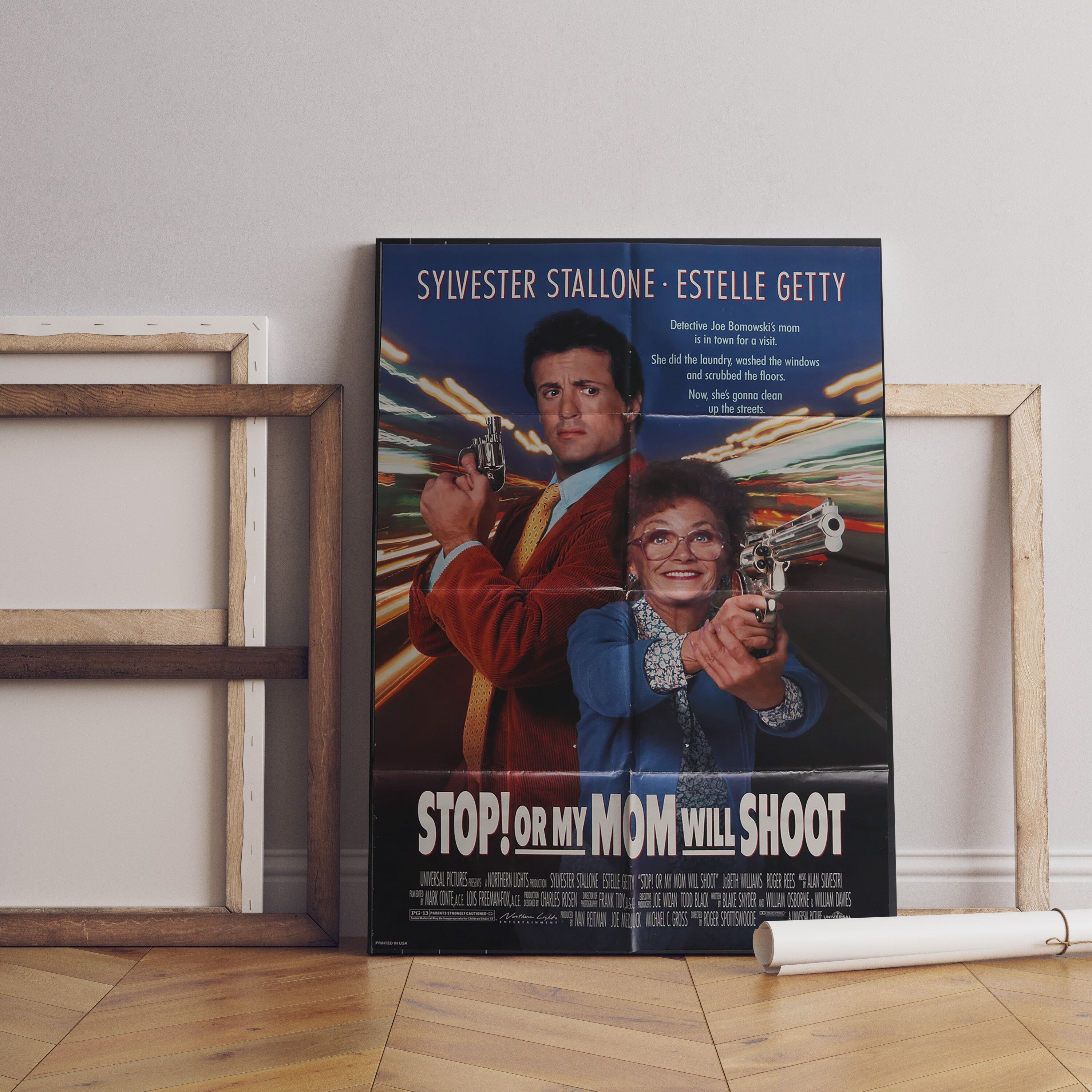 1992 Stop Or My Mom Will Shoot Retro Movie Canvas Poster