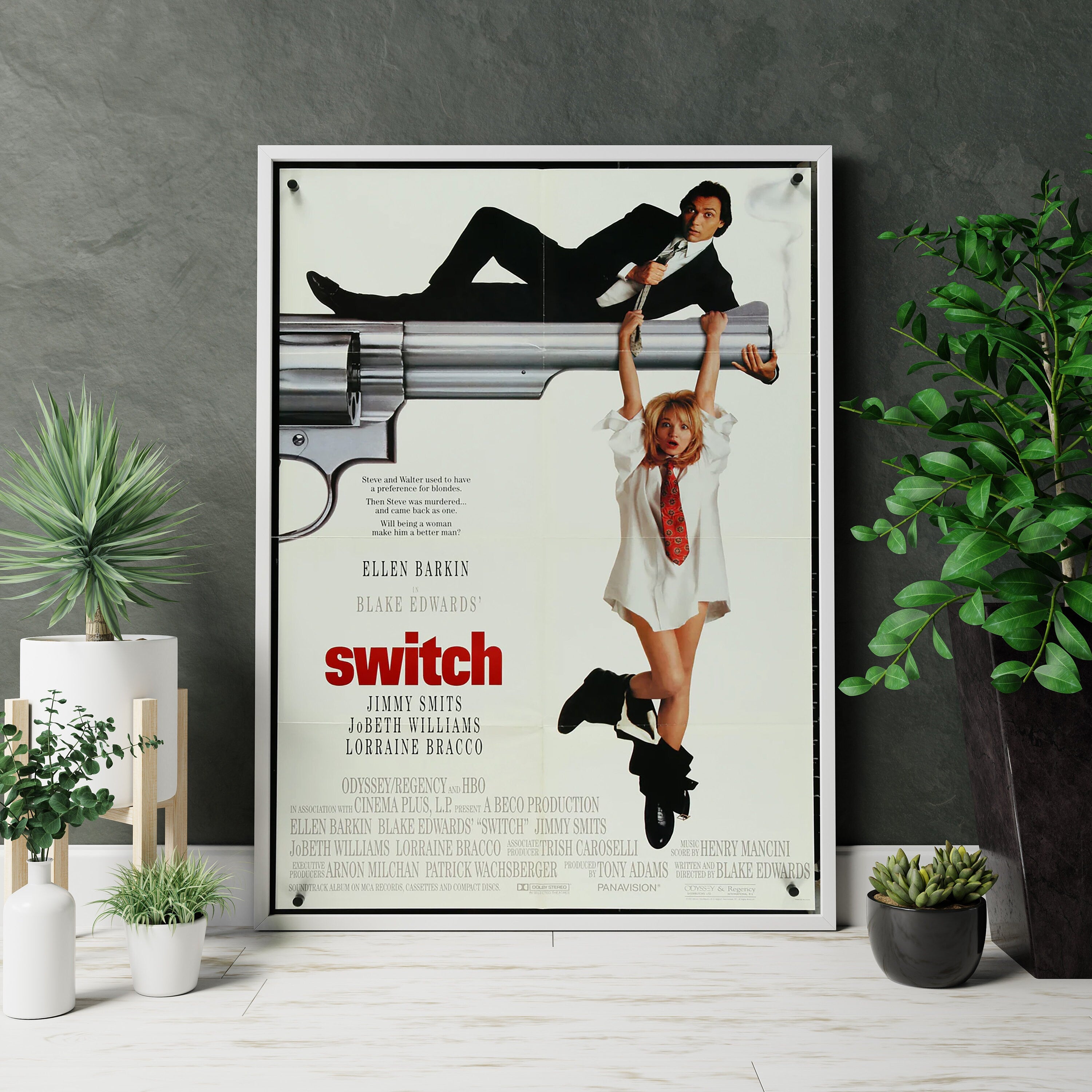 1991 Switch Jimmy Smits Retro Movie Canvas Poster