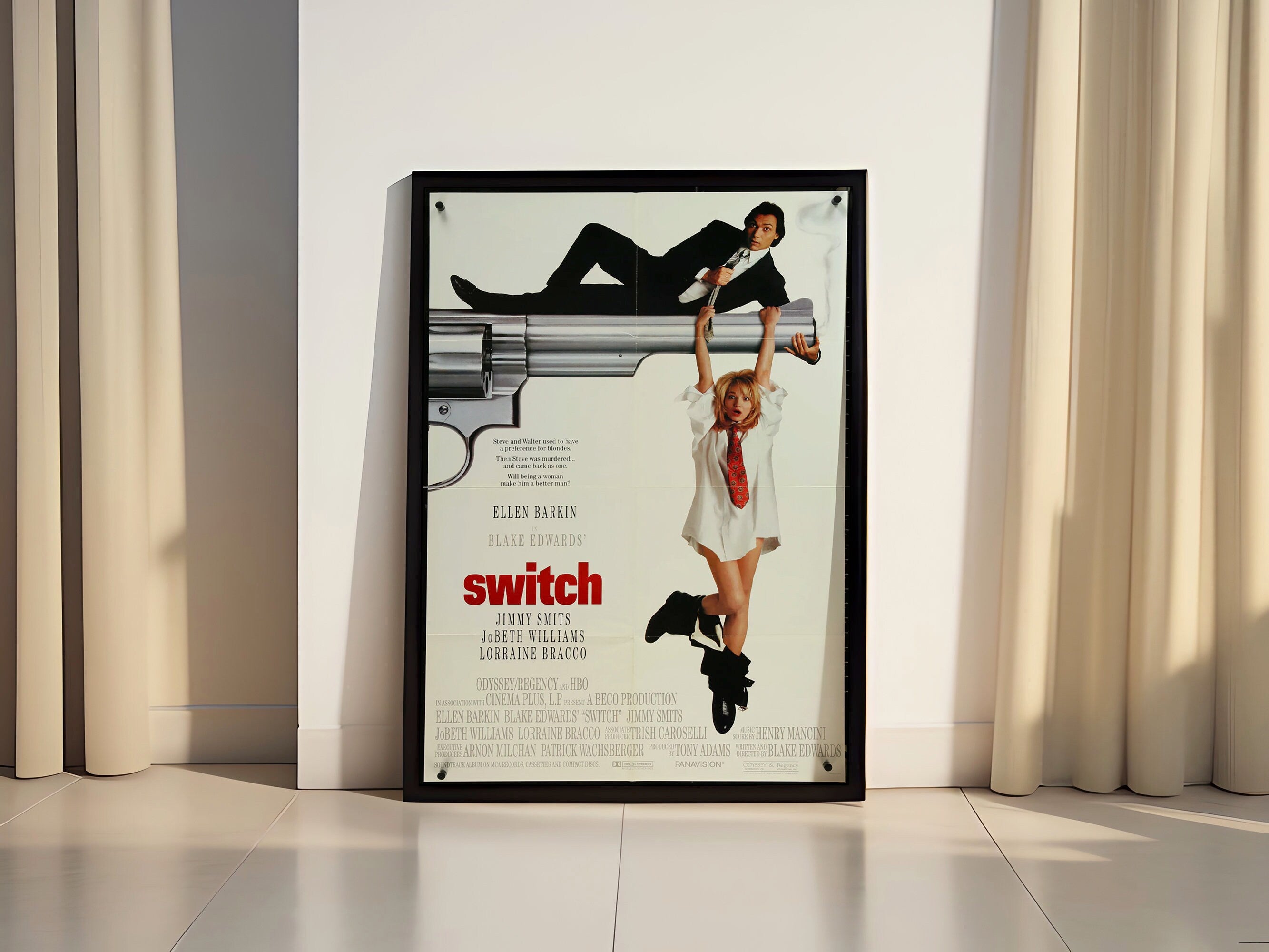 1991 Switch Jimmy Smits Retro Movie Canvas Poster