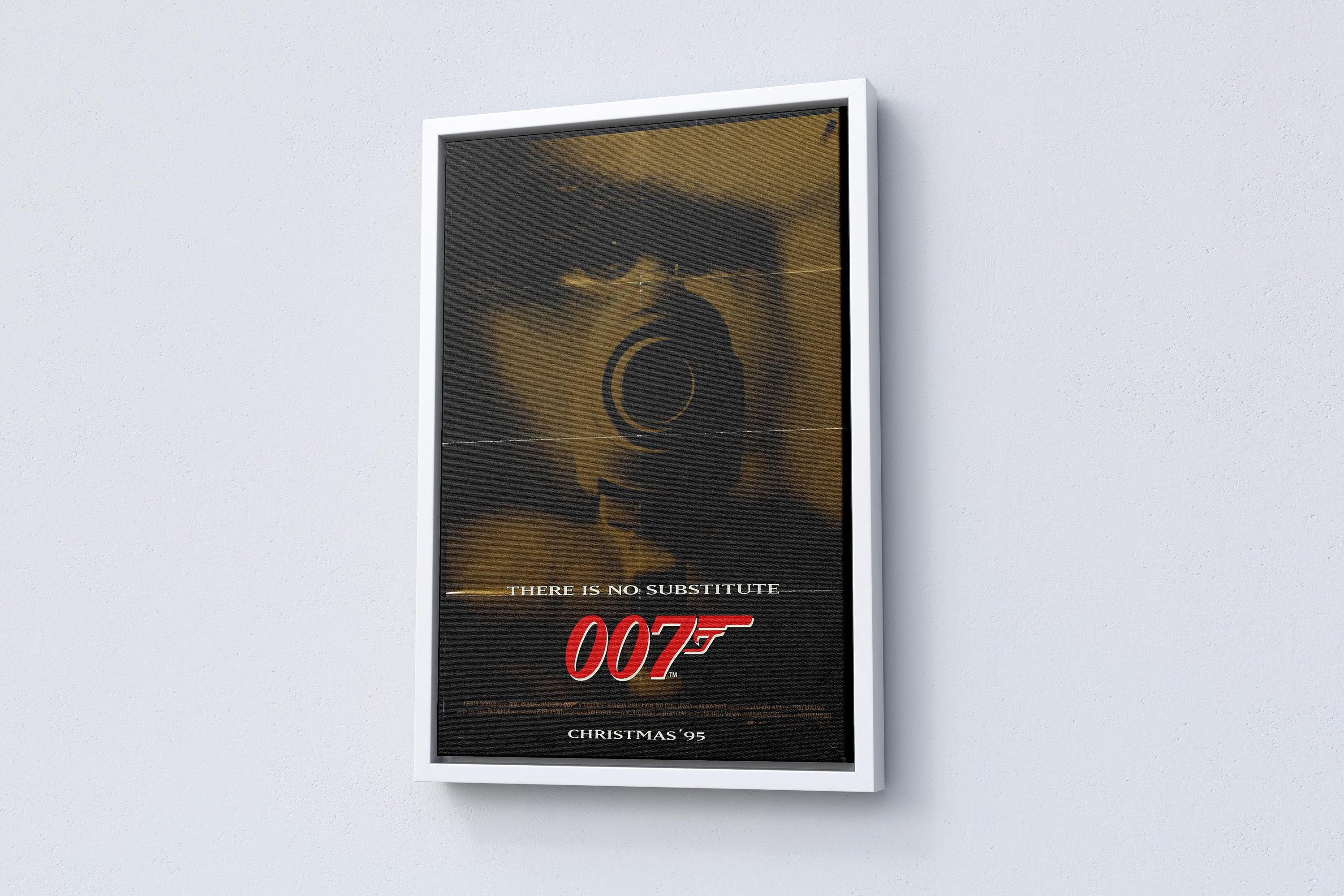 1995 007 James Bond Retro Movie Canvas Poster