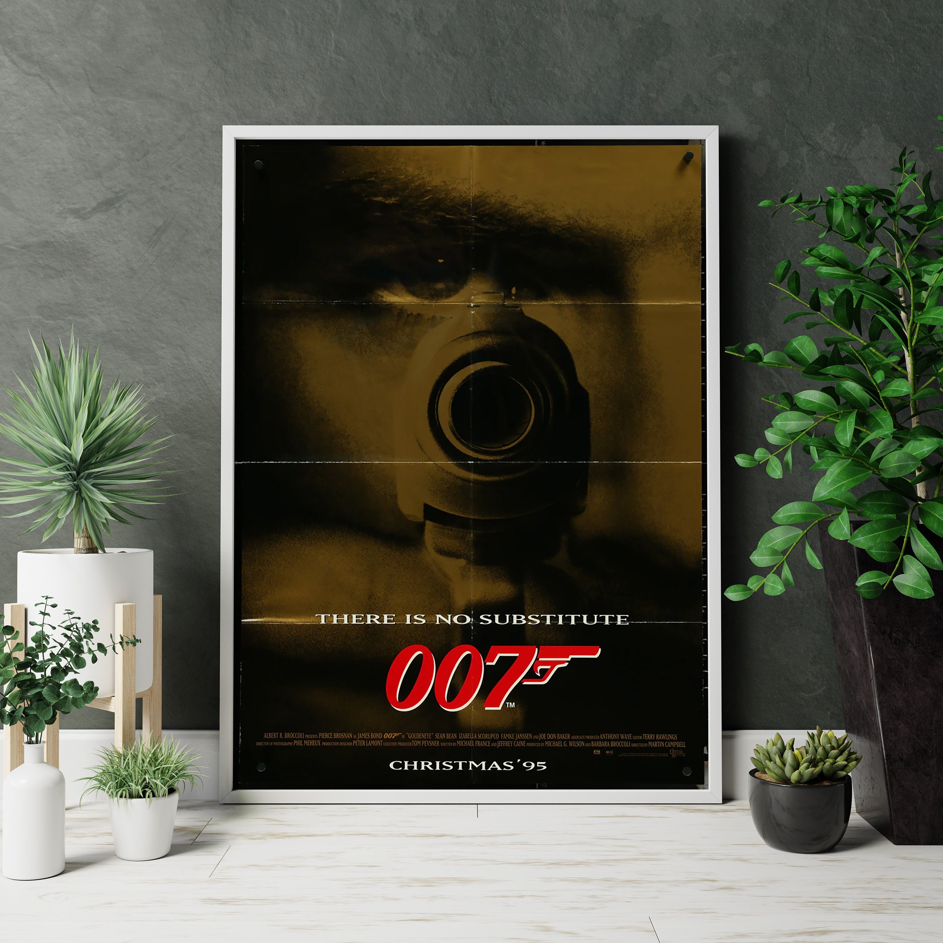 1995 007 James Bond Retro Movie Canvas Poster